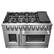 Alt View 2. Forno Appliances - Massimo 6.58 cu.ft. Freestanding Double Oven Gas Convection Range with French Doors and Air Fryer Kit.
