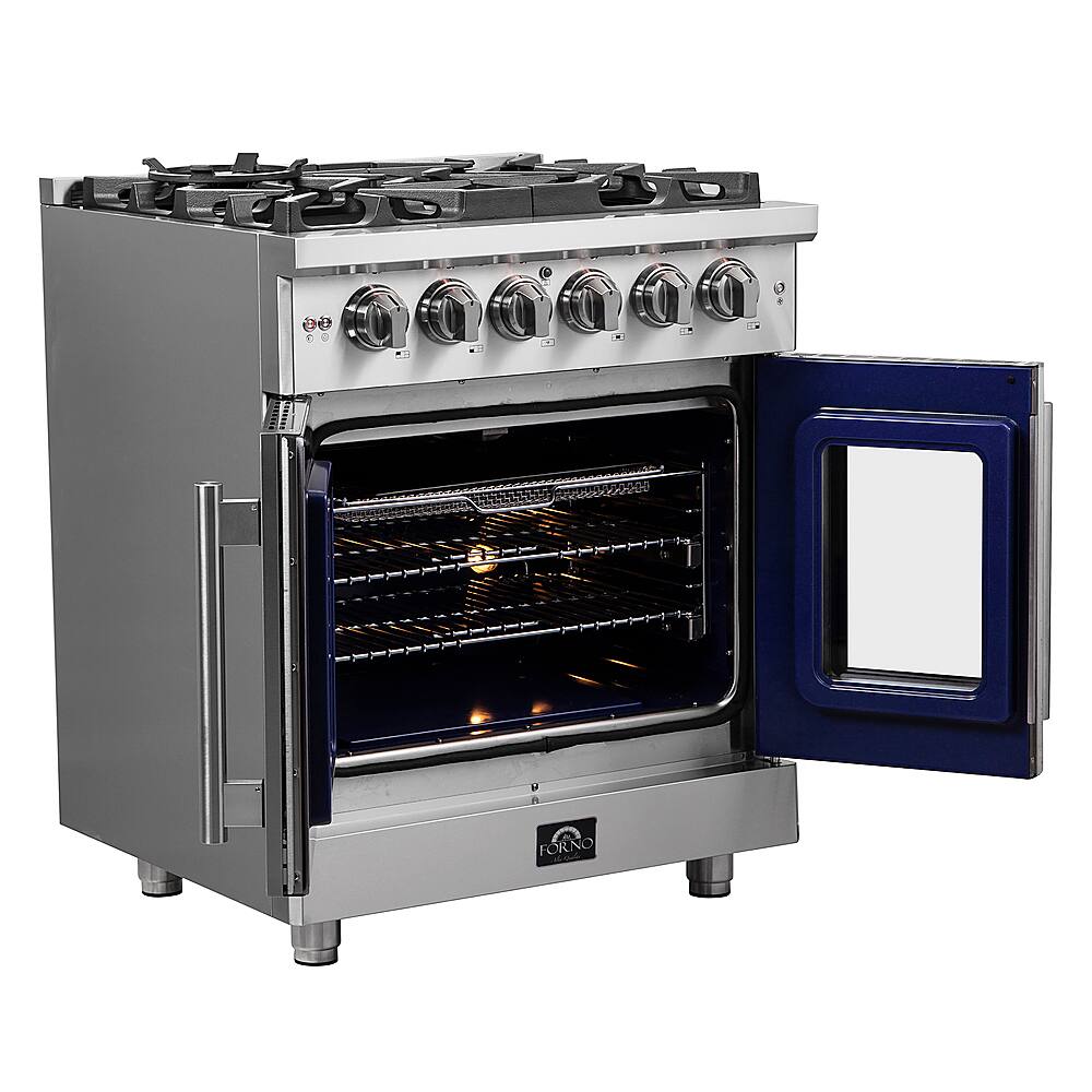 Alt View 1. Forno Appliances - Massimo 4.32 cu. ft. Freestanding Gas Range with French Doors.