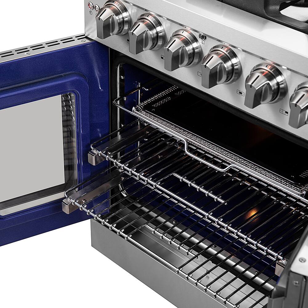 Alt View 19. Forno Appliances - Massimo 4.32 cu. ft. Freestanding Gas Range with French Doors.