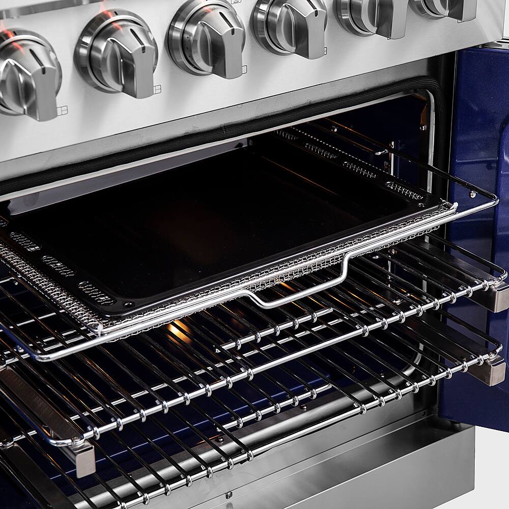 Alt View 24. Forno Appliances - Massimo 4.32 cu. ft. Freestanding Gas Range with French Doors.