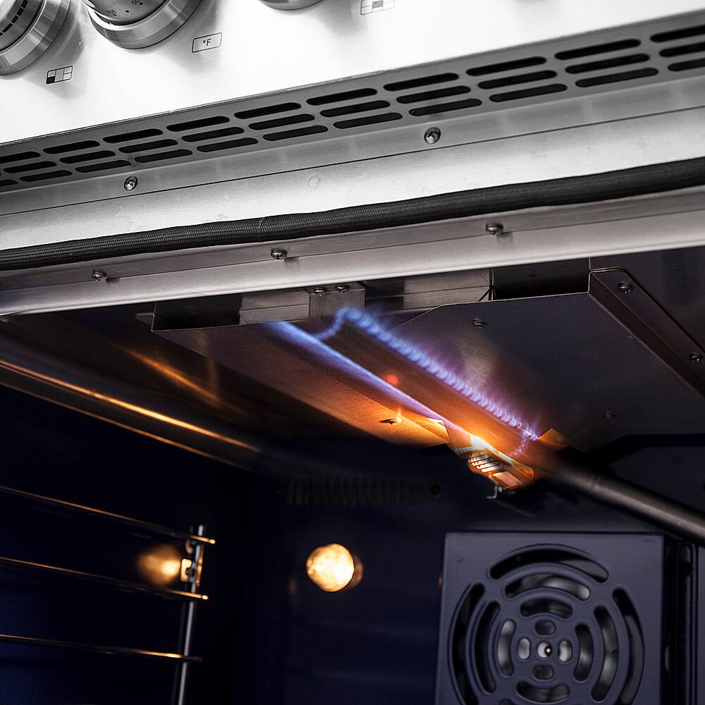 Alt View 22. Forno Appliances - Massimo 4.32 cu. ft. Freestanding Gas Range with French Doors.