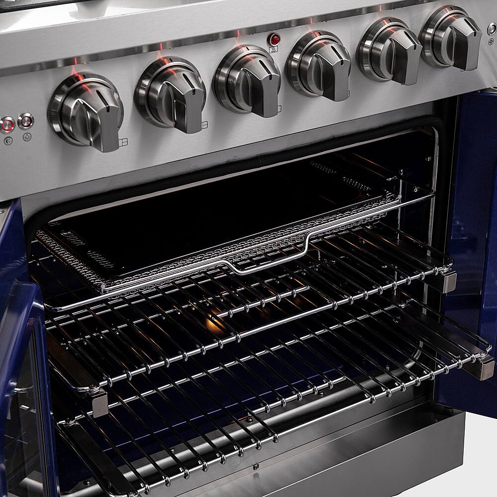 Alt View 26. Forno Appliances - Massimo 4.32 cu. ft. Freestanding Gas Range with French Doors.