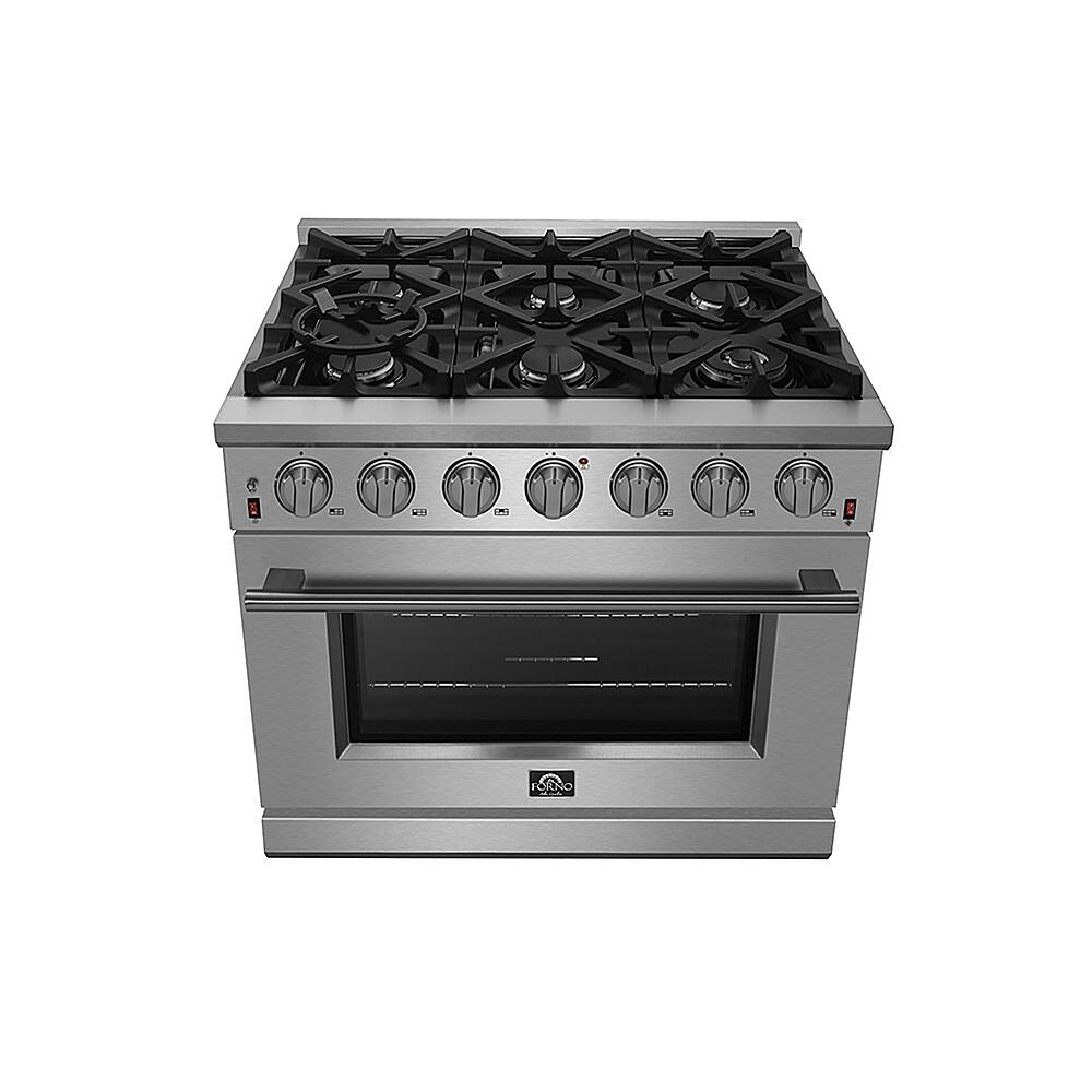 Alt View 1. Forno Appliances - Massimo 5.36 cu.ft. Freestanding Gas Range with Steam Cleaning.