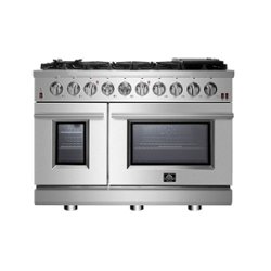 Forno Appliances - Massimo 6.58 cu.ft. Freestanding Double Oven Gas Convection Range with Steam Cleaning and Air Fryer Kit - Front_Zoom
