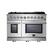 Front. Forno Appliances - Massimo 6.58 cu.ft. Freestanding Double Oven Gas Convection Range with Steam Cleaning and Air Fryer Kit.