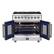 Alt View 1. Forno Appliances - Massimo 5.36 cu.ft. Freestanding Dual Fuel Convection Range with Steam Cleaning and French Doors - Stainless steel.