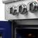 The text on the image reads "FO F o olI0D I vanito H M MAX 450". However, it is not clear what the actual product or brand is. The image features an oven with a blue door and a silver handle, and it has a digital display with various settings. The oven has a silver and blue color scheme, and it is likely a modern and high-quality appliance.