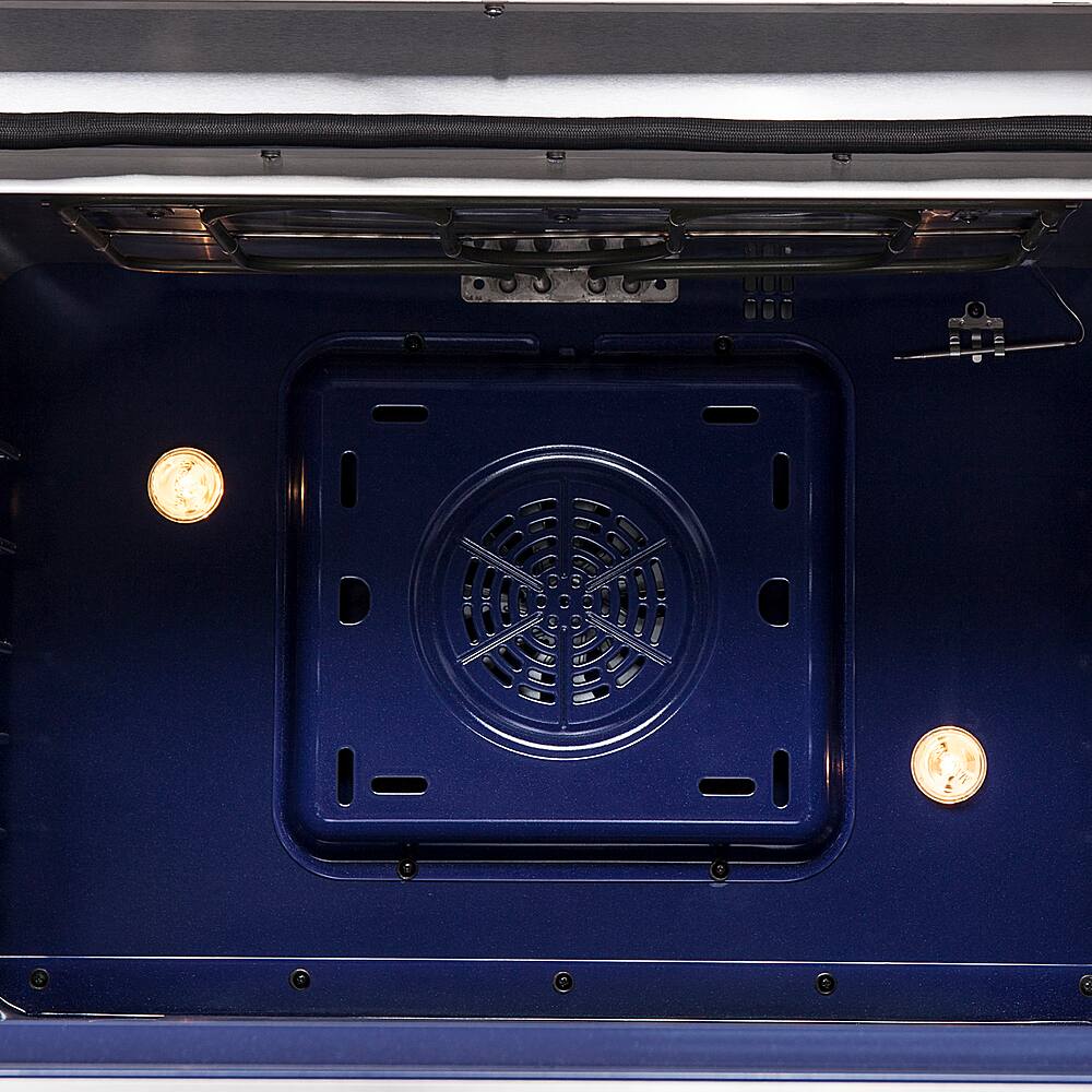 Alt View 17. Forno Appliances - Massimo 6.58 cu.ft. Freestanding Double Oven Dual Fuel Convection Range with Steam Cleaning and French Doors - Stainless steel.