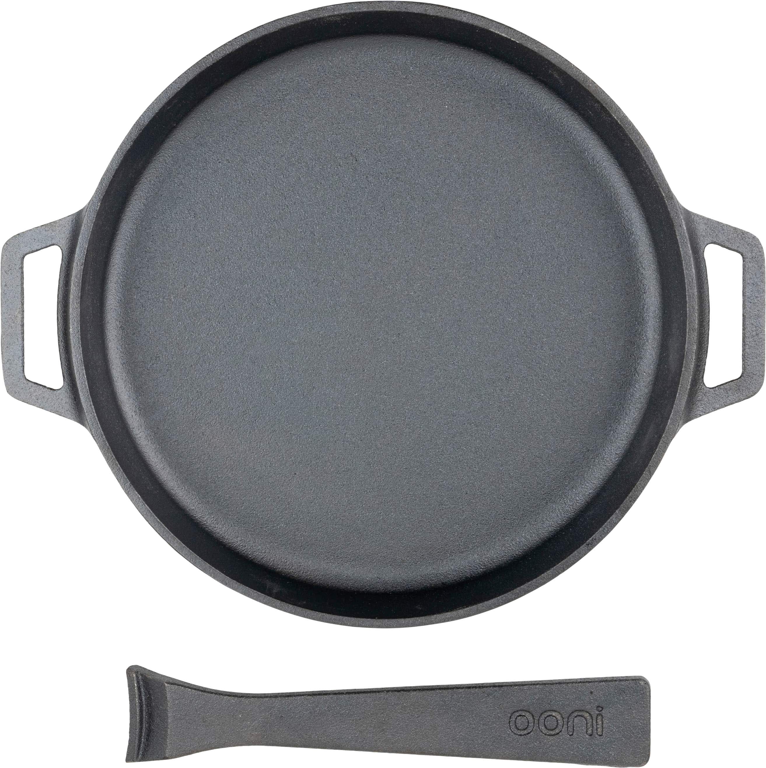 Alt View 12. Ooni - Cast Iron Skillet - Black.