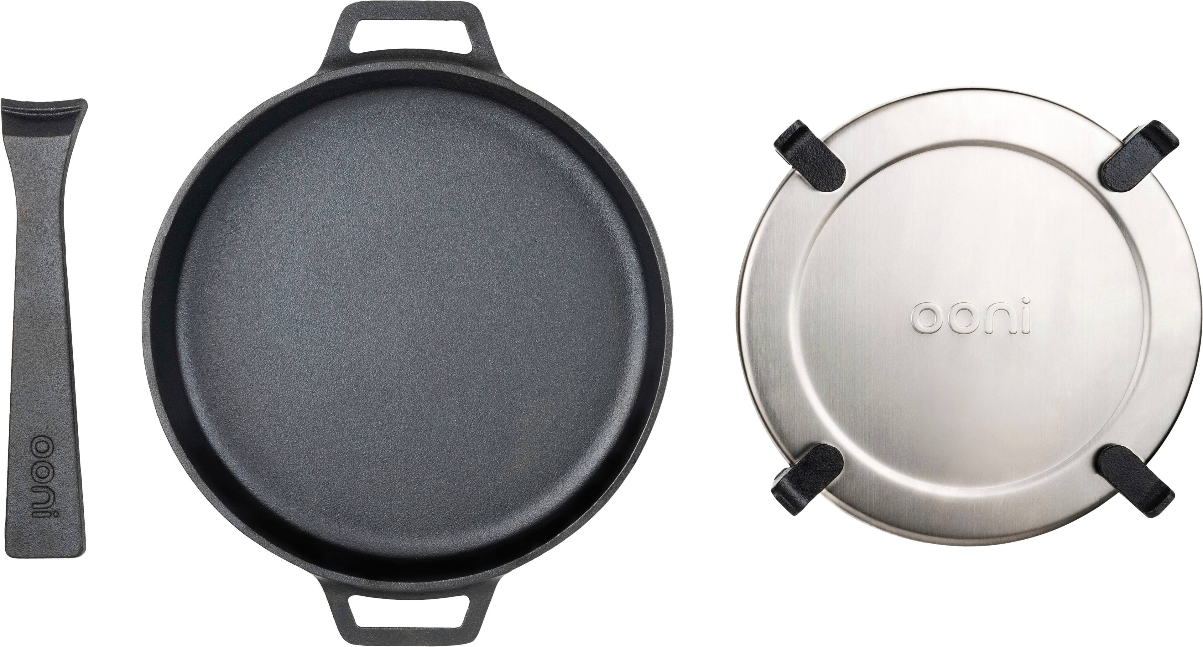 Alt View 14. Ooni - Cast Iron Skillet - Black.