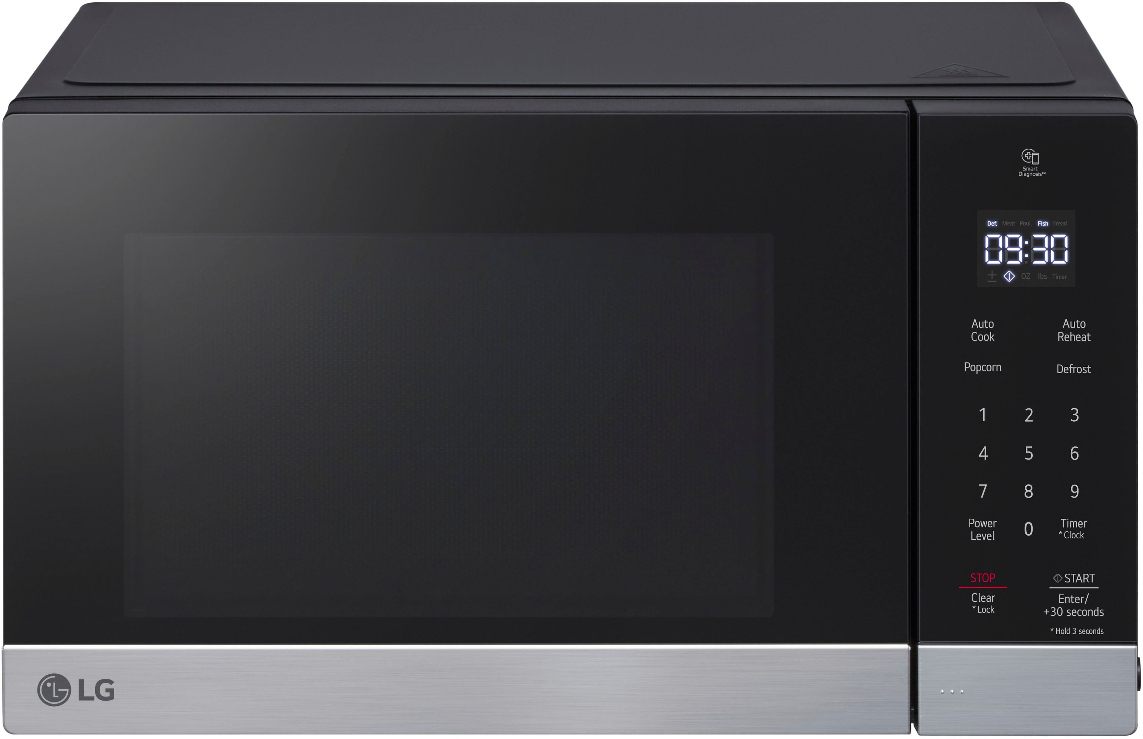 Alt View 11. LG - 0.9 Cu. Ft. Countertop Microwave with Sensor Cooking and Smart Inverter - Stainless Steel.