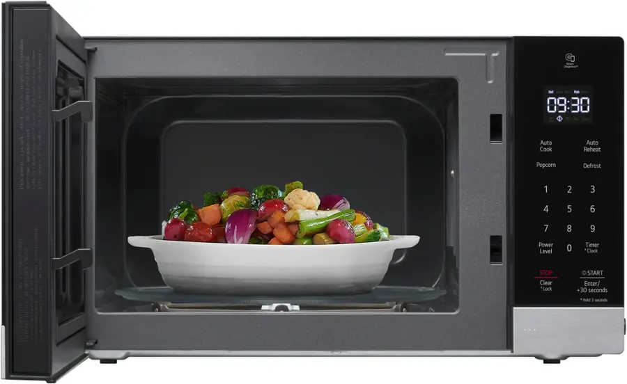 Alt View 14. LG - 0.9 Cu. Ft. Countertop Microwave with Sensor Cooking and Smart Inverter - Stainless Steel.
