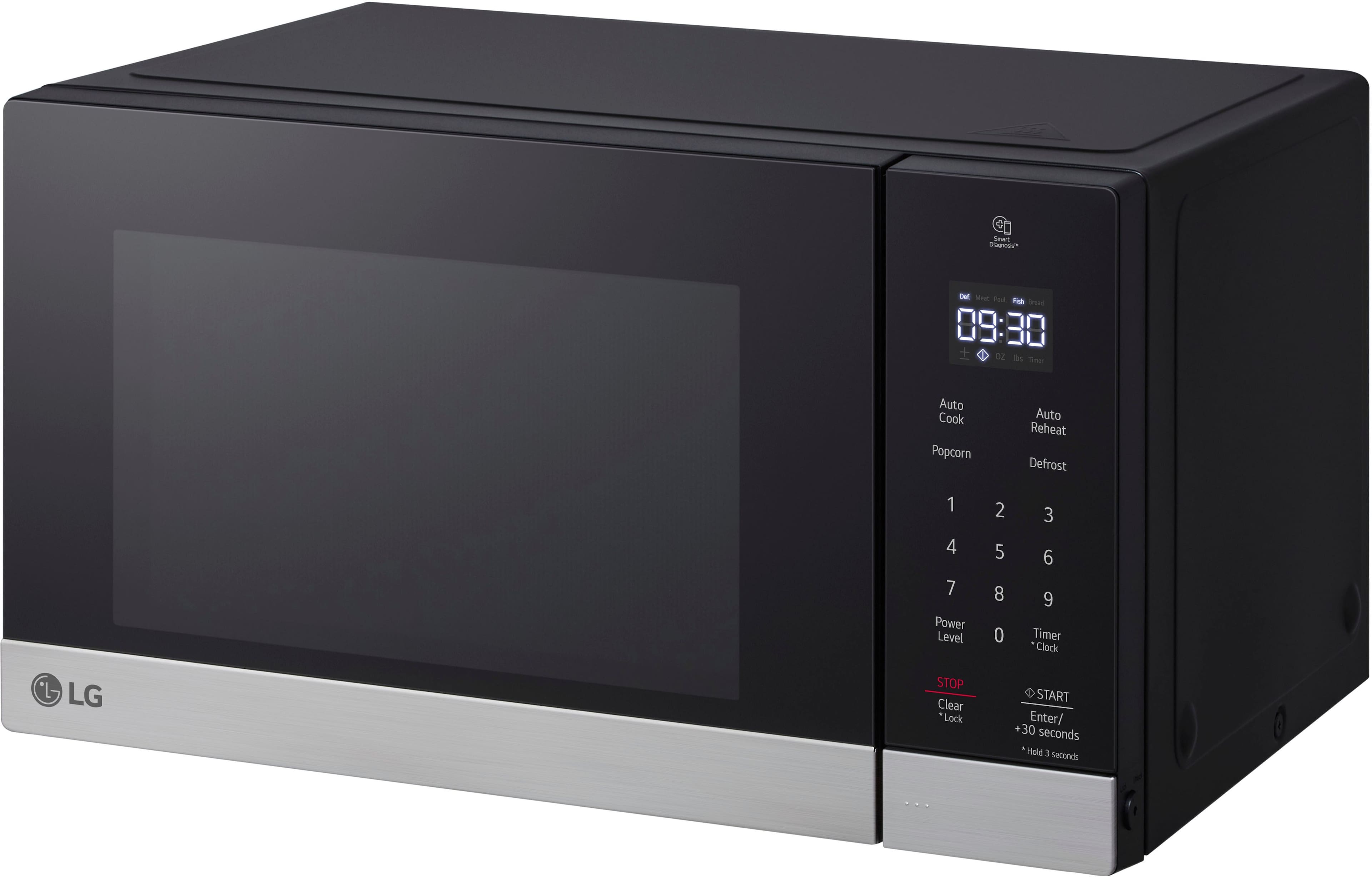 Alt View 17. LG - 0.9 Cu. Ft. Countertop Microwave with Sensor Cooking and Smart Inverter - Stainless Steel.