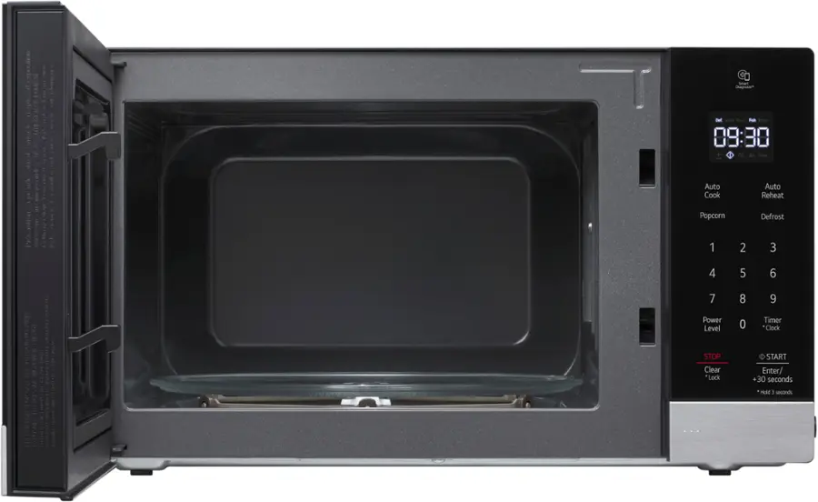 Alt View 1. LG - 0.9 Cu. Ft. Countertop Microwave with Sensor Cooking and Smart Inverter - Stainless Steel.
