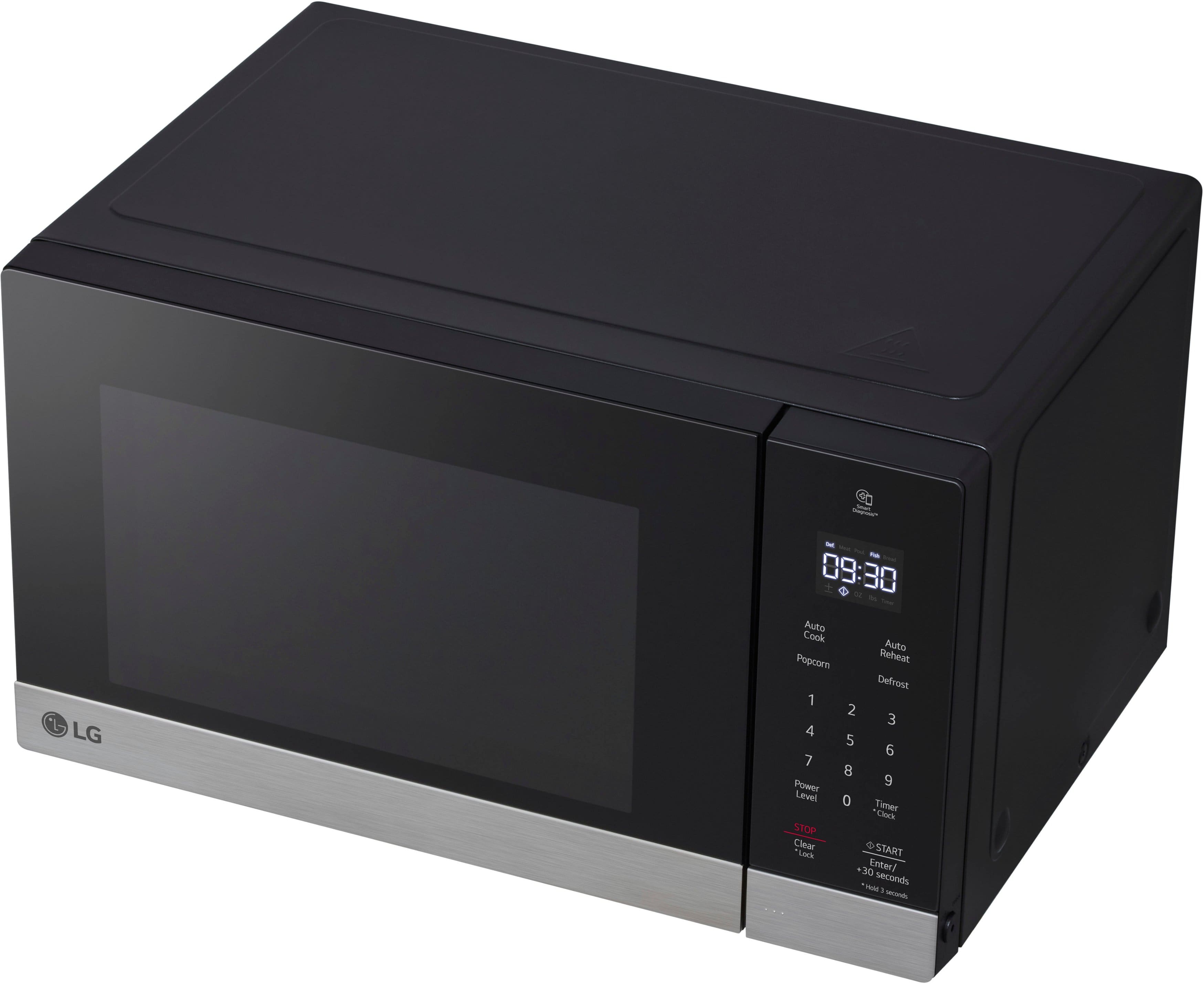 Alt View 20. LG - 0.9 Cu. Ft. Countertop Microwave with Sensor Cooking and Smart Inverter - Stainless Steel.