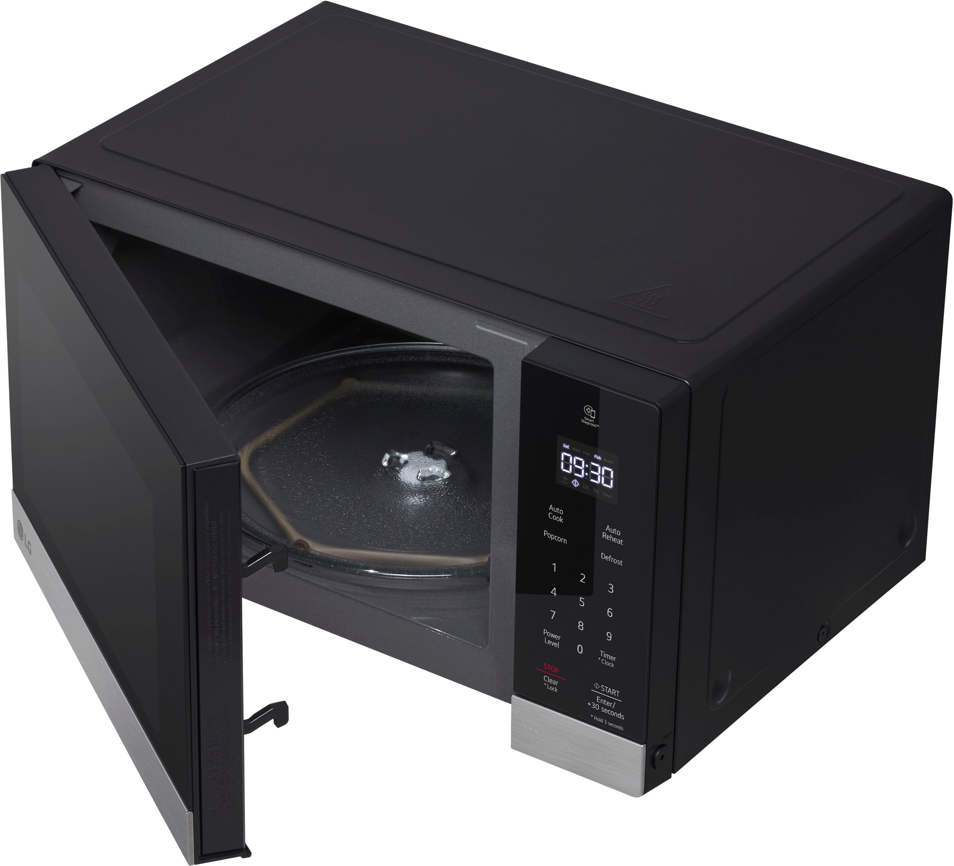 Alt View 21. LG - 0.9 Cu. Ft. Countertop Microwave with Sensor Cooking and Smart Inverter - Stainless Steel.