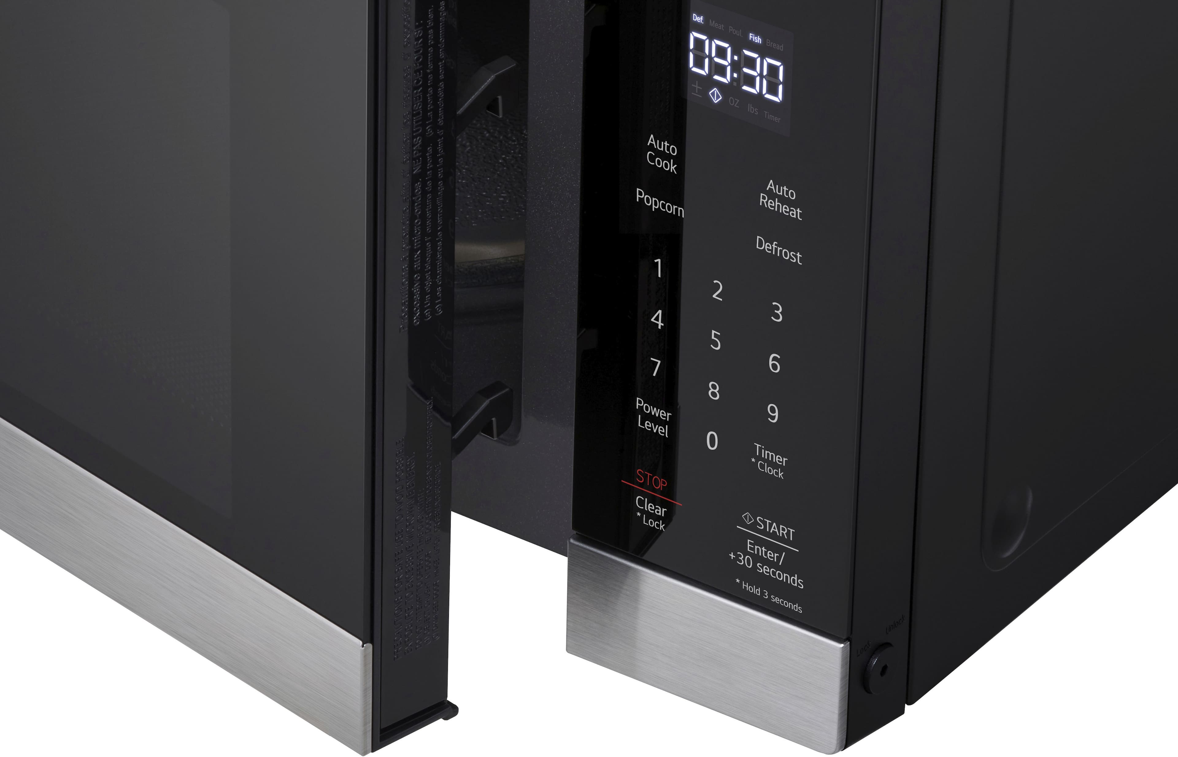 Alt View 23. LG - 0.9 Cu. Ft. Countertop Microwave with Sensor Cooking and Smart Inverter - Stainless Steel.