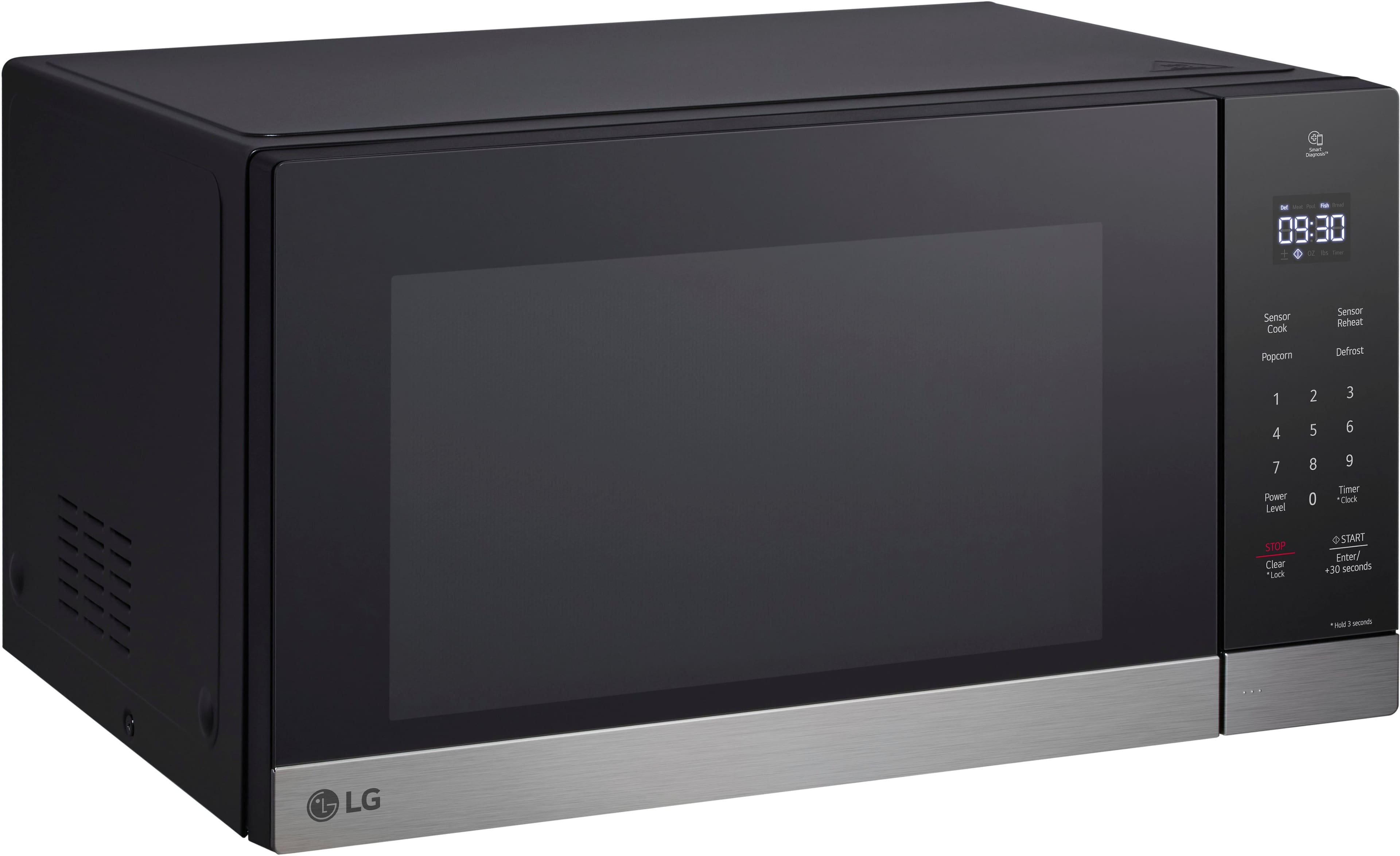 Alt View 15. LG - 1.5 Cu. Ft. Countertop Microwave with Sensor Cooking and Smart Inverter - Stainless Steel.
