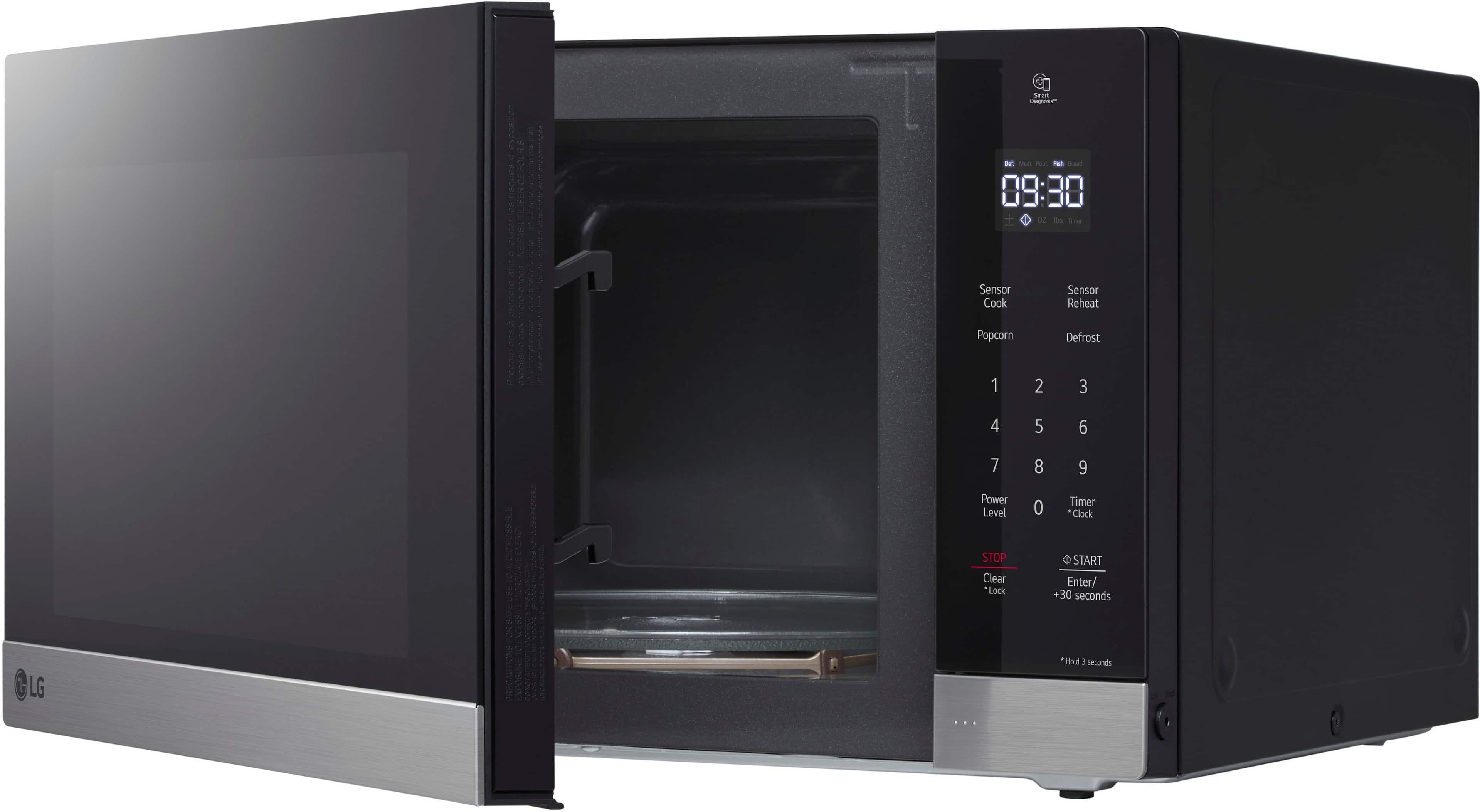 Alt View 18. LG - 1.5 Cu. Ft. Countertop Microwave with Sensor Cooking and Smart Inverter - Stainless Steel.