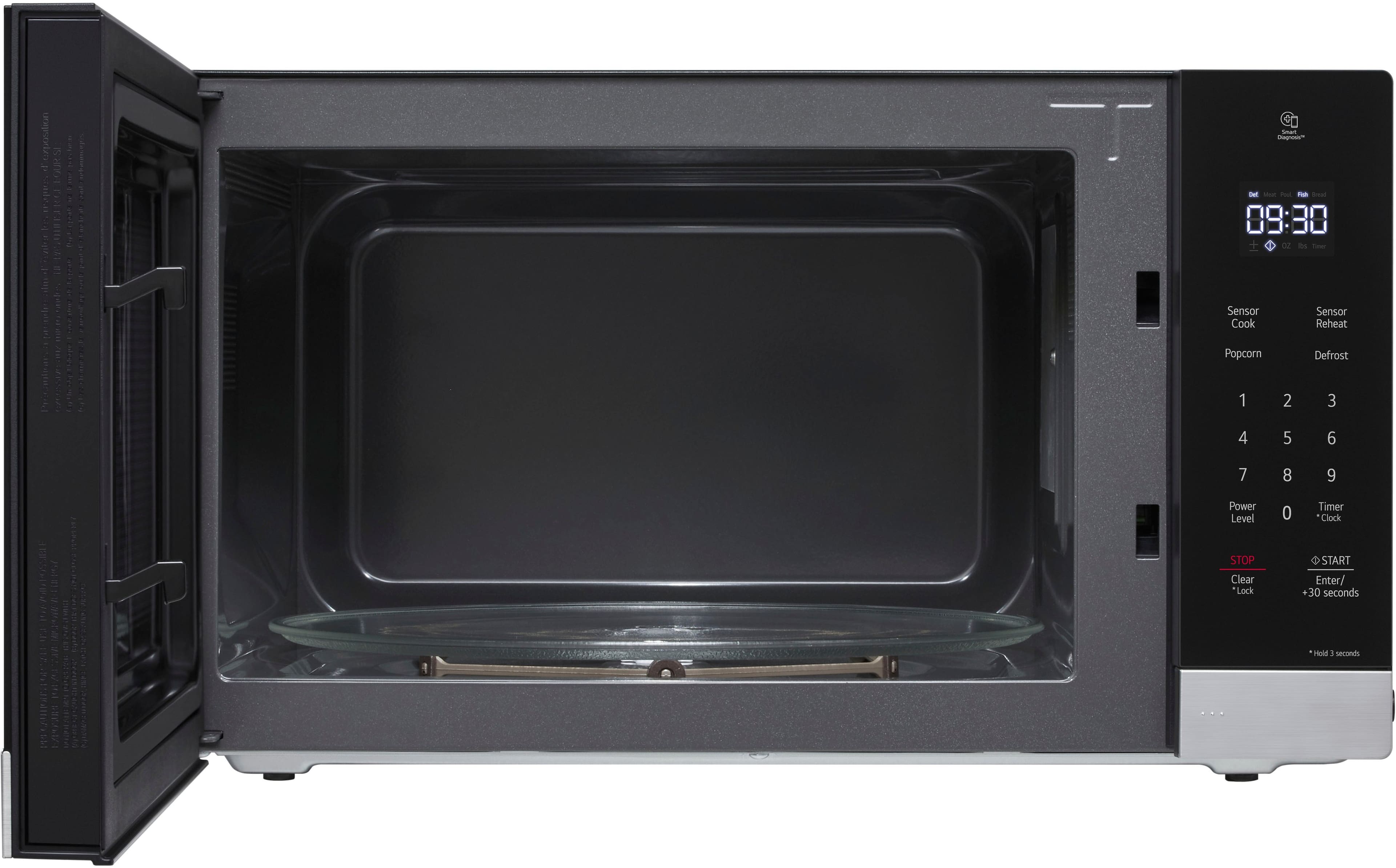 Alt View 1. LG - 1.5 Cu. Ft. Countertop Microwave with Sensor Cooking and Smart Inverter - Stainless Steel.