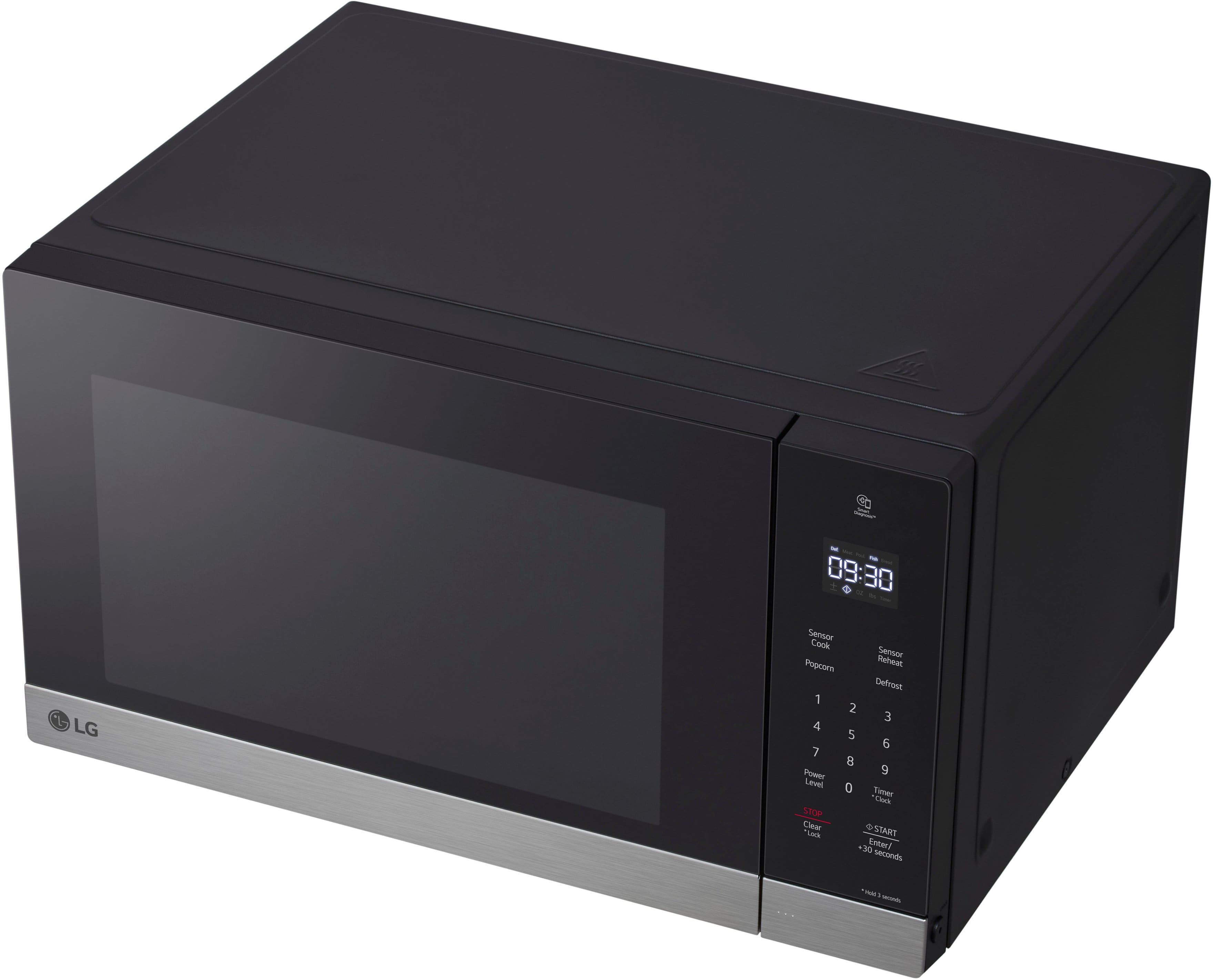 Alt View 20. LG - 1.5 Cu. Ft. Countertop Microwave with Sensor Cooking and Smart Inverter - Stainless Steel.