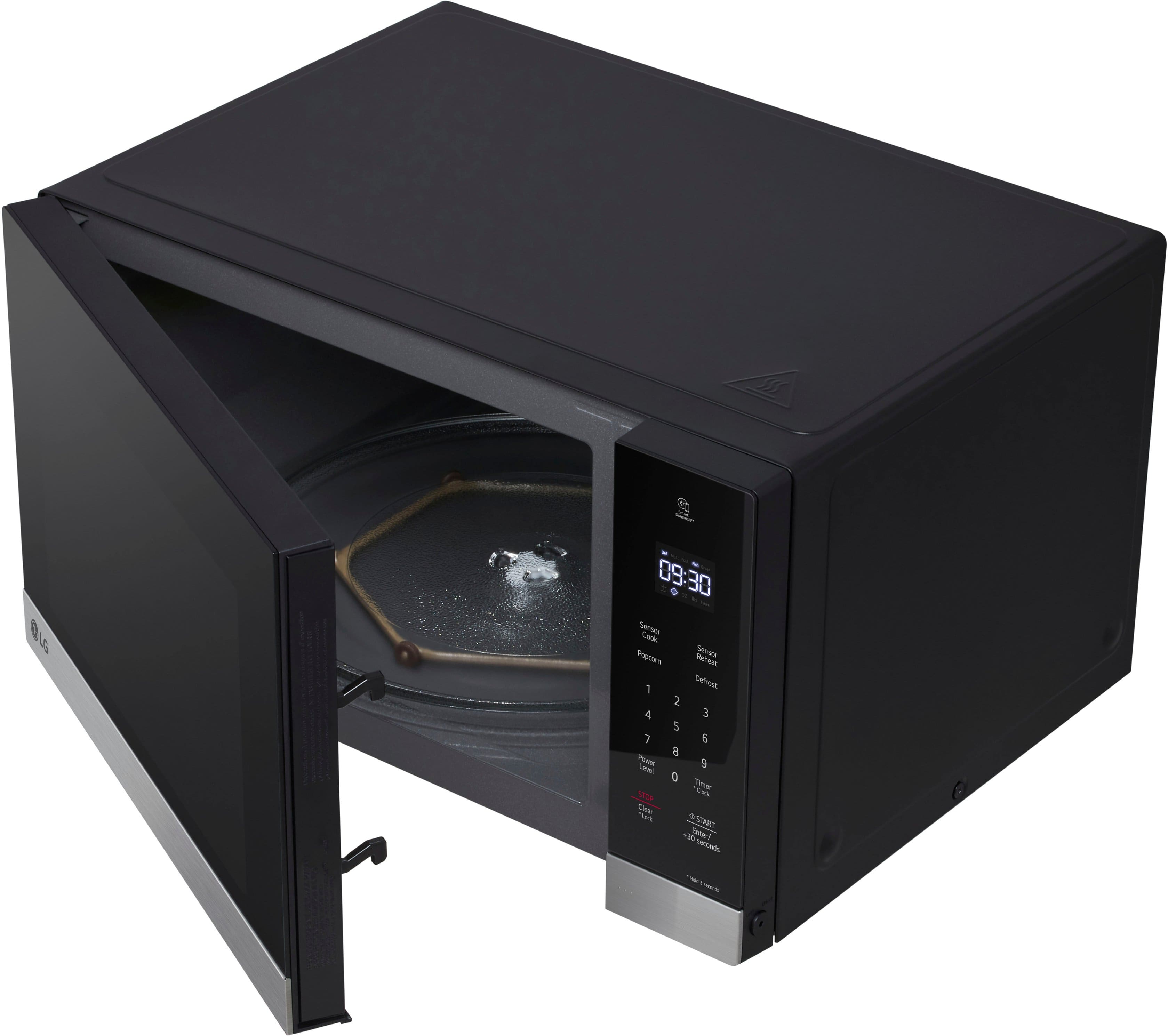 Alt View 21. LG - 1.5 Cu. Ft. Countertop Microwave with Sensor Cooking and Smart Inverter - Stainless Steel.