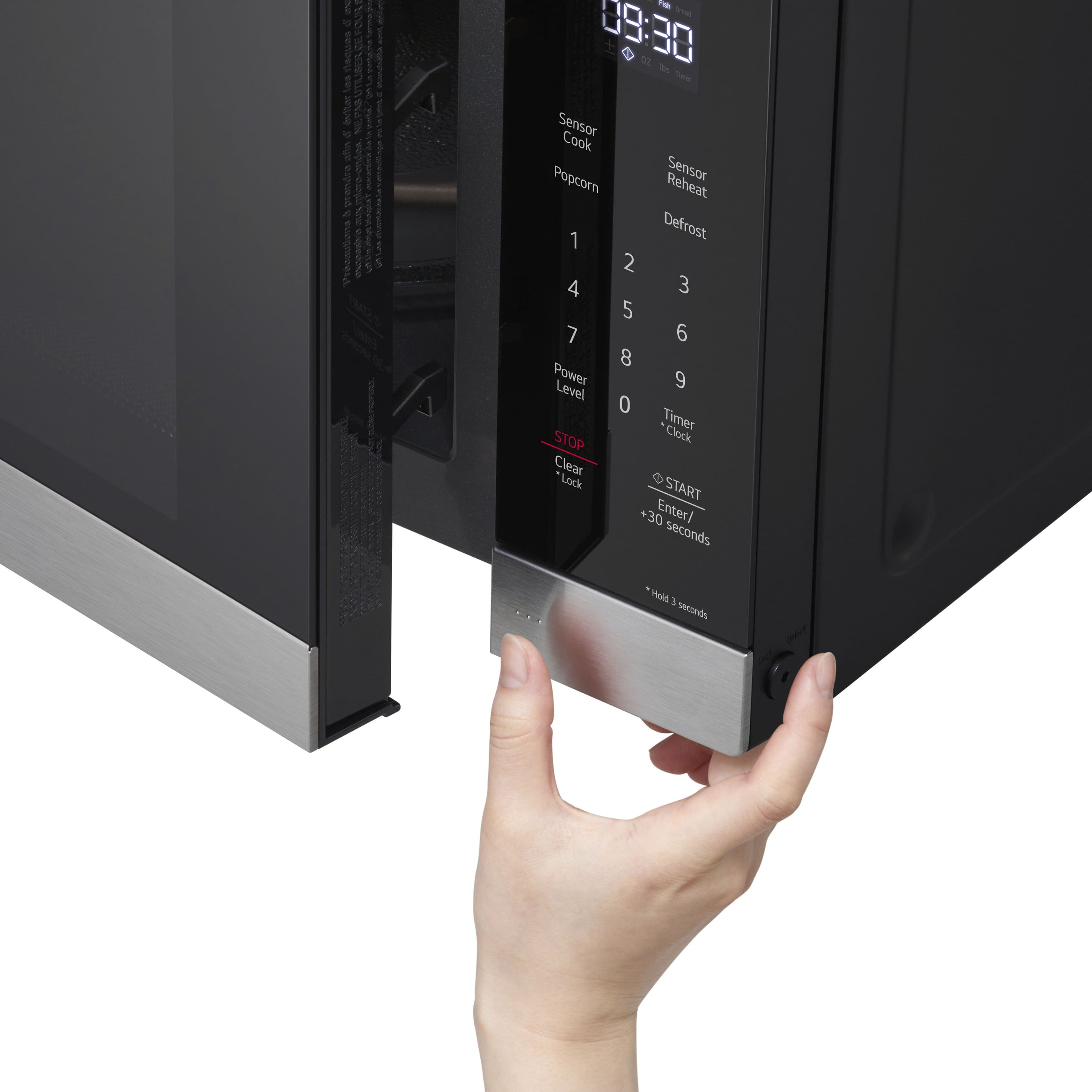 Alt View 22. LG - 1.5 Cu. Ft. Countertop Microwave with Sensor Cooking and Smart Inverter - Stainless Steel.