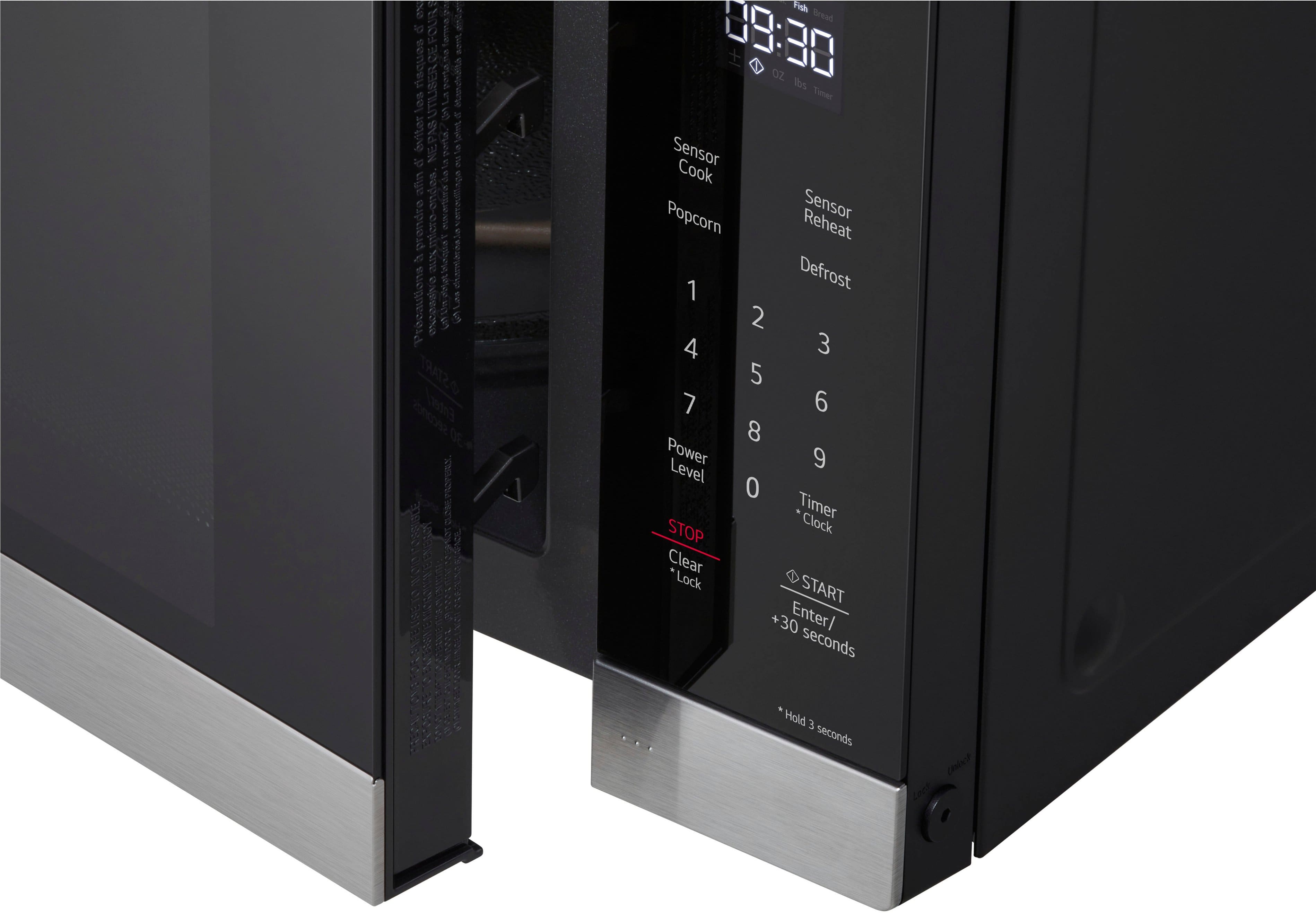 Alt View 23. LG - 1.5 Cu. Ft. Countertop Microwave with Sensor Cooking and Smart Inverter - Stainless Steel.