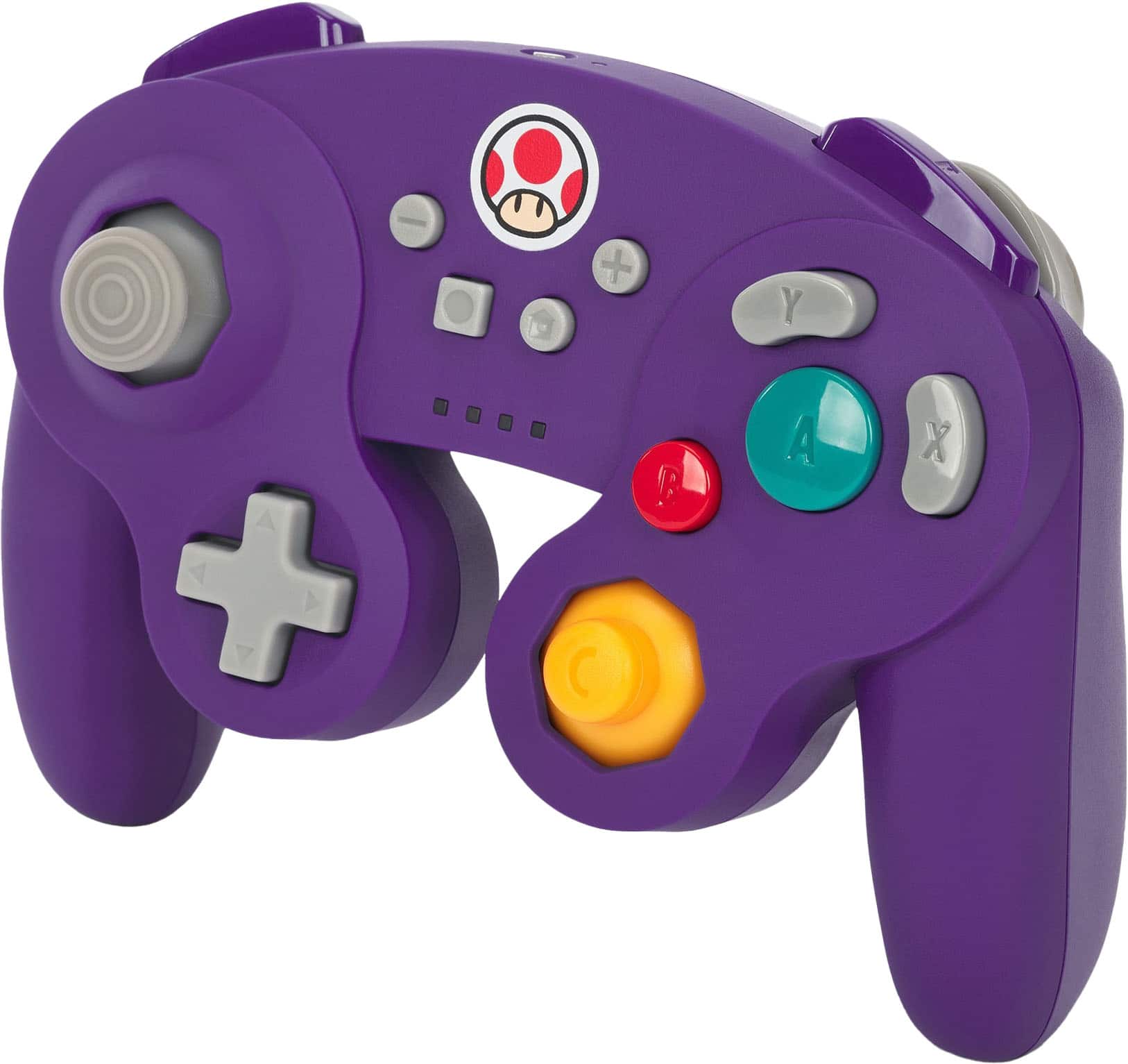 Left. PowerA - GameCube Style Wireless Controller for Nintendo Switch - Toad.