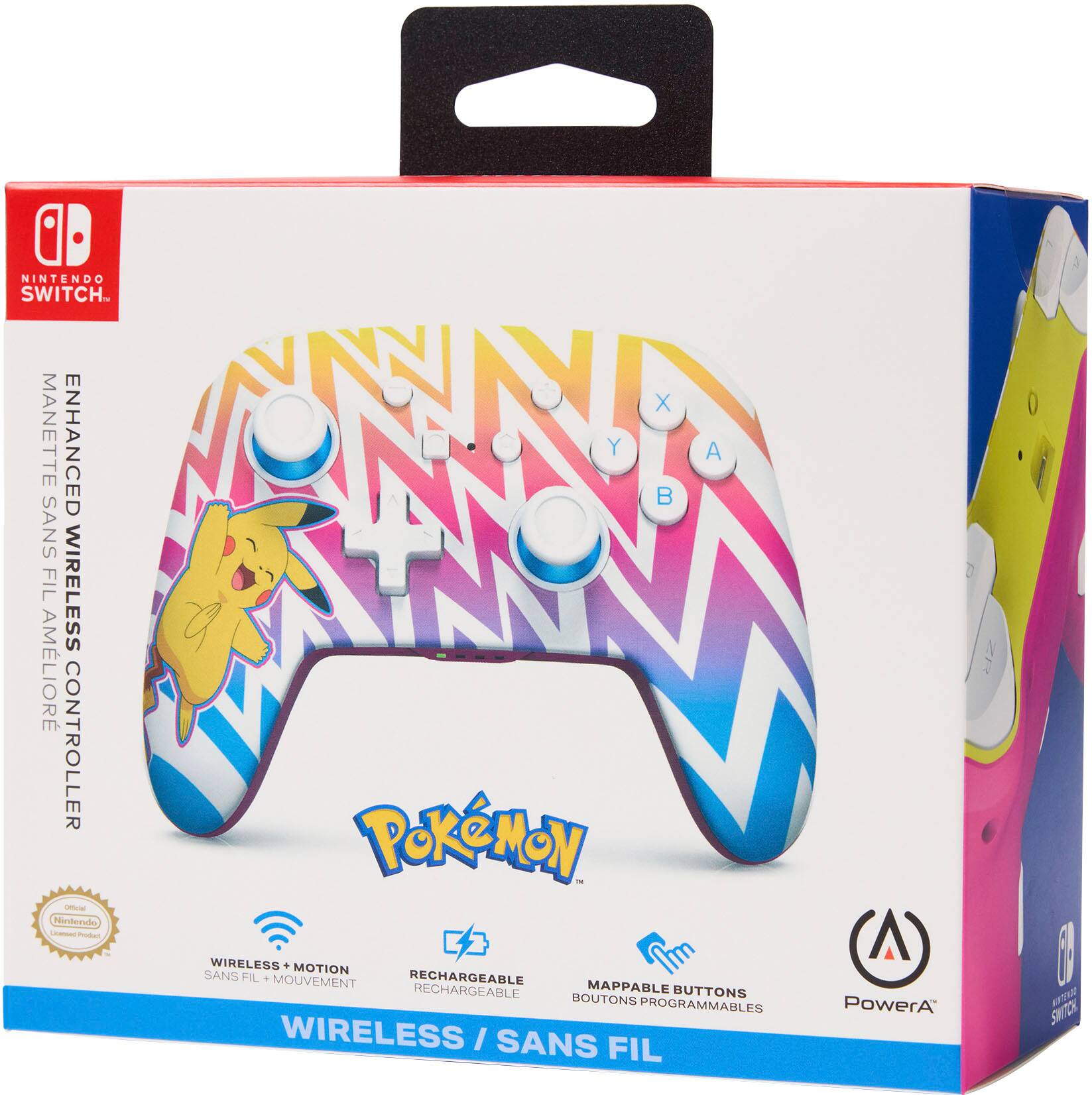 Alt View 23. PowerA - Enhanced Wireless Controller for Nintendo Switch - Pikachu Vibrant.