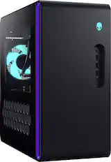 Front. Alienware - Aurora R16 Desktop – Intel Core i7 Processor 14700KF – NVIDIA GeForce RTX 4070 SUPER - 32GB Memory – 1TB SDD - Black.