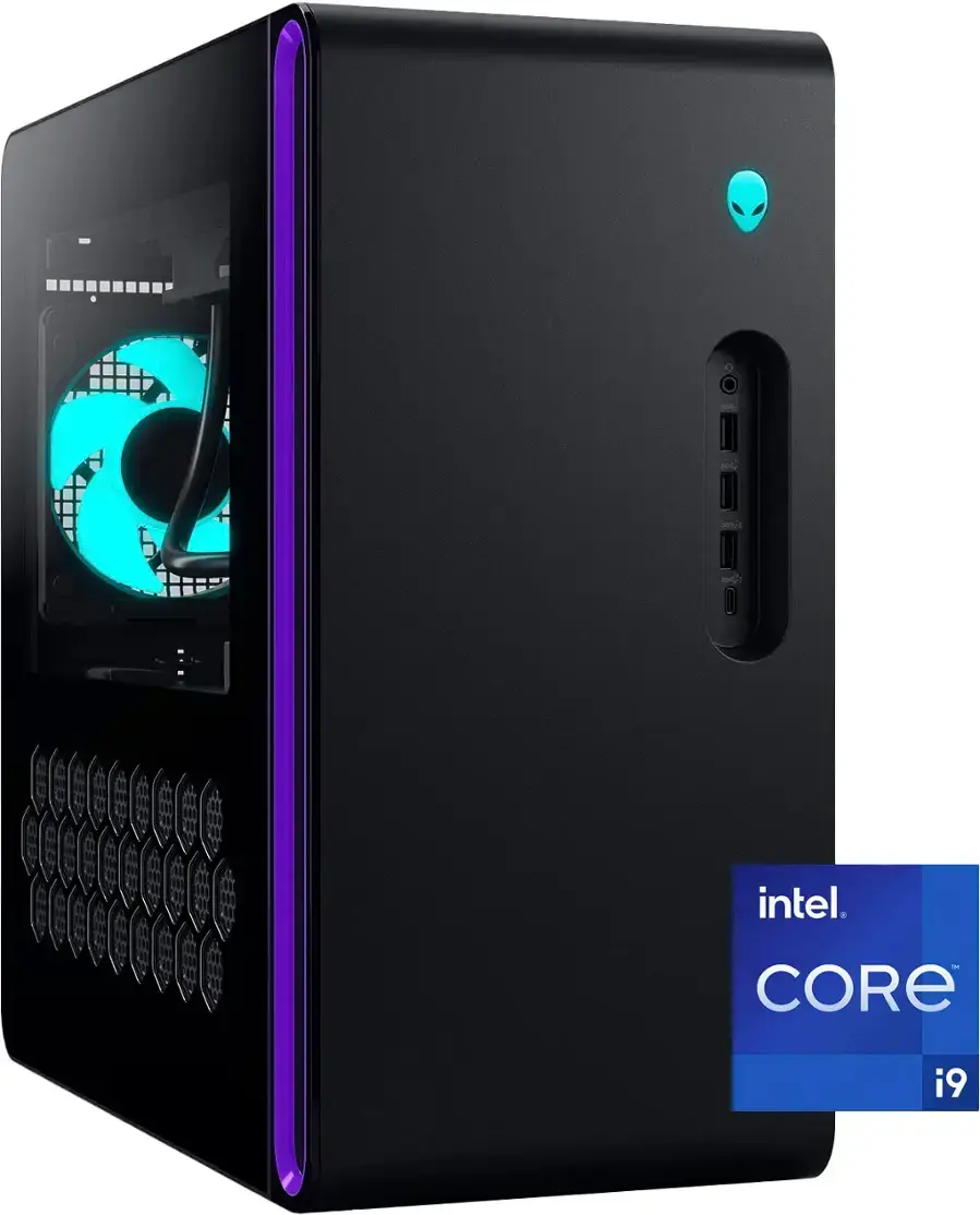 Angle. Alienware - Aurora R16 Desktop - 14th Gen Intel Core i9 14900KF - 32GB Memory - NVIDIA GeForce RTX 4080 SUPER - 2TB SSD - Black.