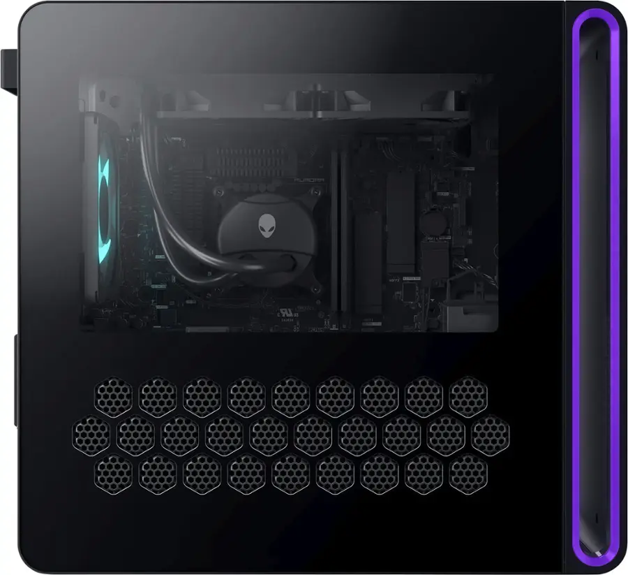 Alt View 2. Alienware - Aurora R16 Desktop - 14th Gen Intel Core i9 14900KF - 32GB Memory - NVIDIA GeForce RTX 4080 SUPER - 2TB SSD - Black.