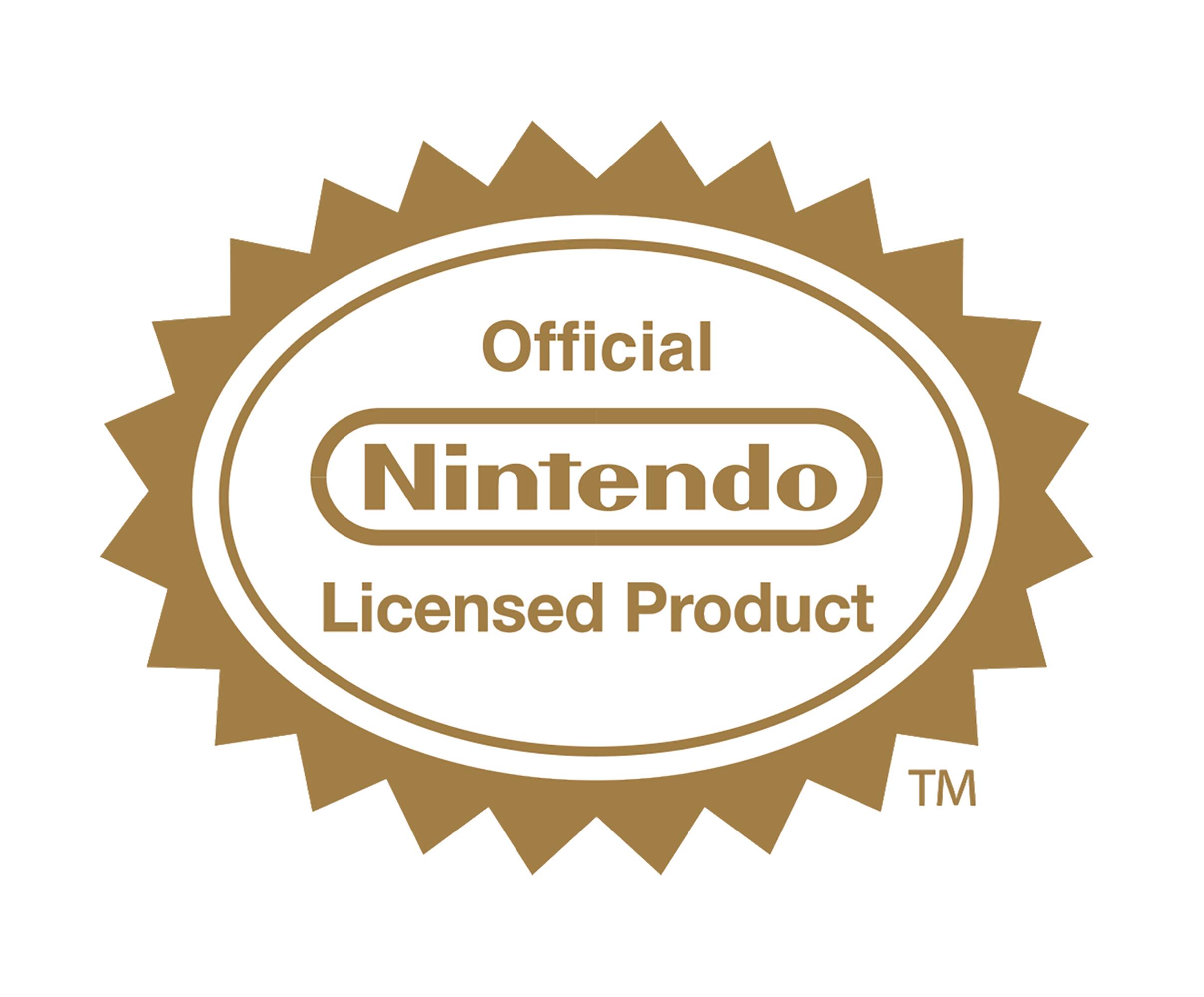 The image features a large "Official Nintendo Licensed Product" logo, which is a symbol of quality and authenticity for Nintendo products. The logo is displayed prominently, taking up a significant portion of the image. The text is clean and clear, making it easy to read.