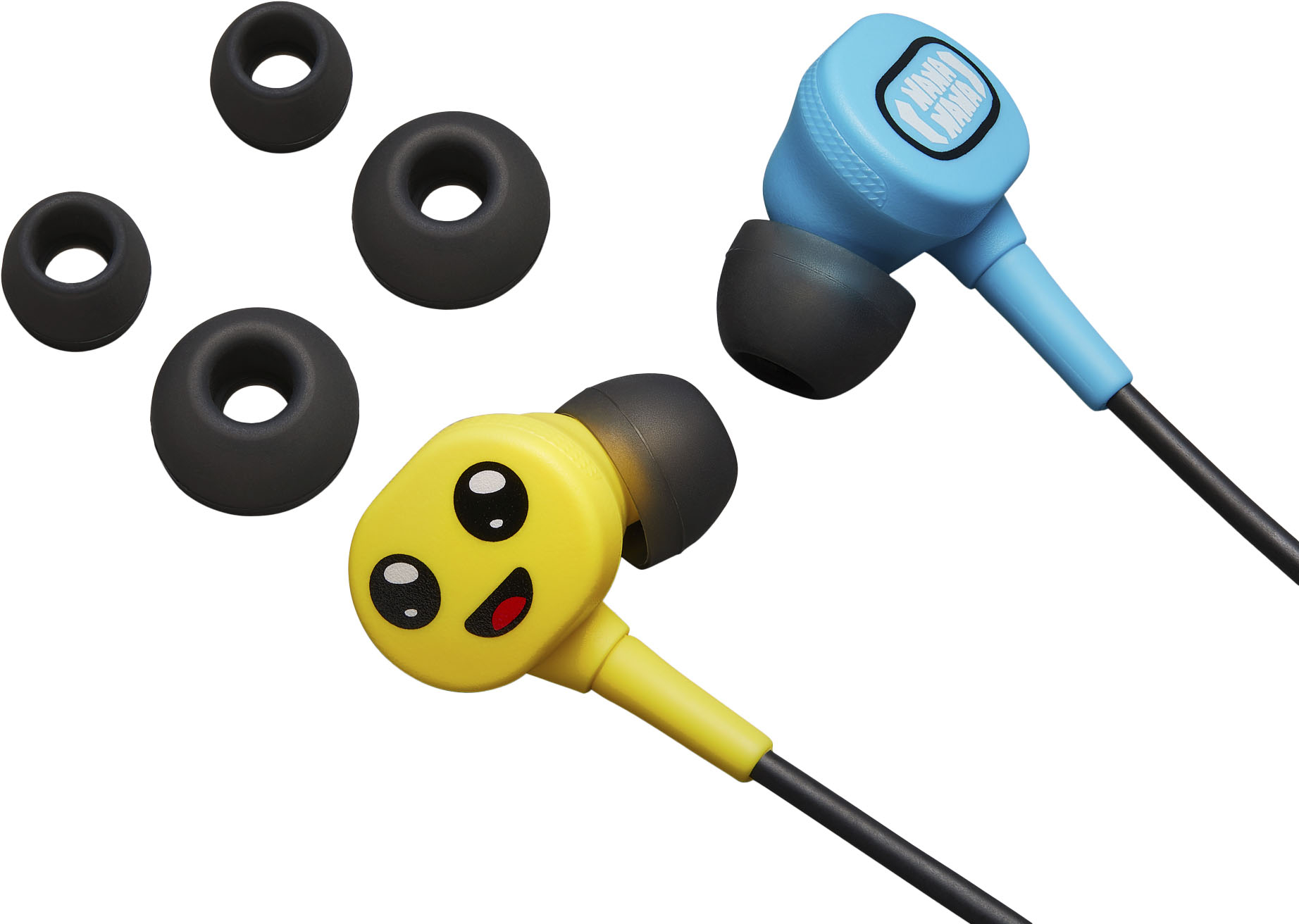 Left View: PowerA - Wired Earbuds for Nintendo Switch - Peely