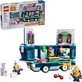 LEGO - Despicable Me 4 Minions’ Music Party Bus, Fun Despicable Me Toy, 75581