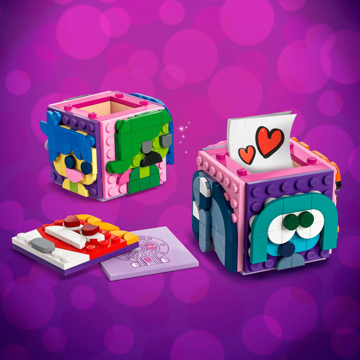 Angle. LEGO - Disney Inside Out 2 Mood Cubes from Pixar, Disney Toy Gift Idea, 43248.