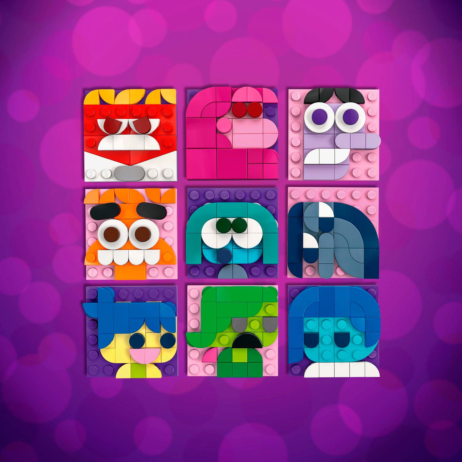 Left. LEGO - Disney Inside Out 2 Mood Cubes from Pixar, Disney Toy Gift Idea, 43248.