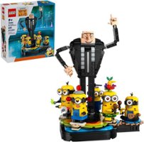 LEGO - Despicable Me 4 Brick-Built Gru and Minions Toy Figure Set 75582 - Front_Zoom