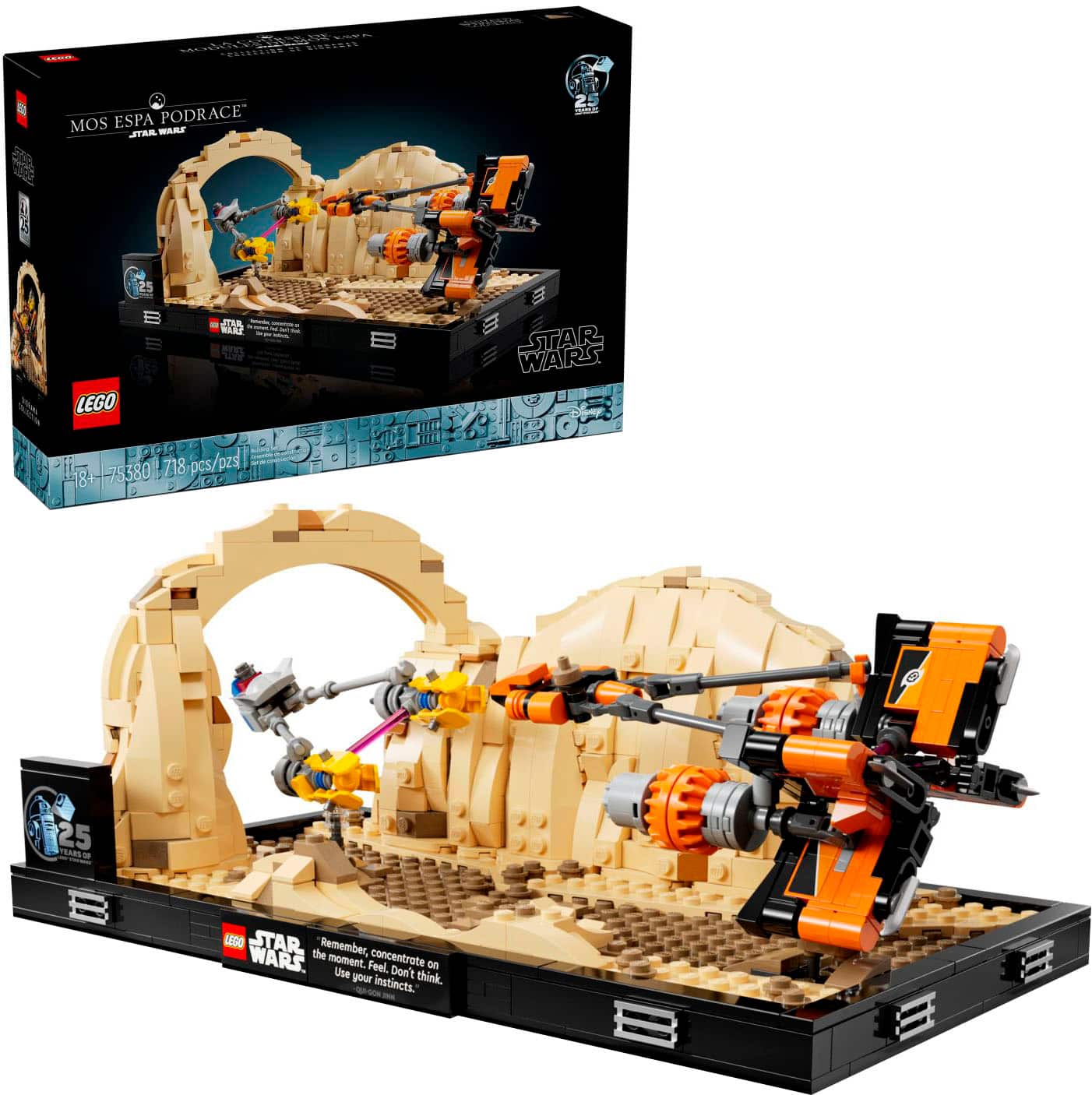 LEGO - Star Wars Mos Espa Podrace Diorama Build and Display Set 75380 - Multi - Front_Zoom