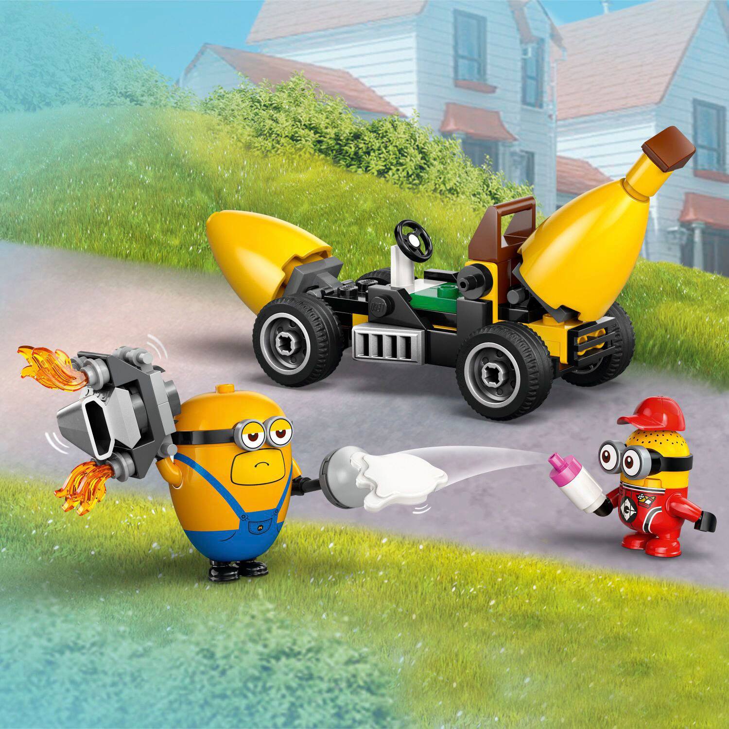 Left. LEGO - Despicable Me 4 Minions and Banana Car Toy 75580.