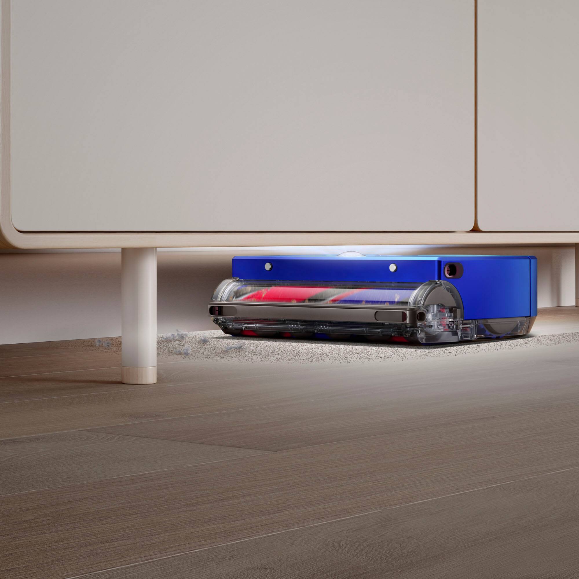 Alt View 21. Dyson - Dyson 360 Vis Nav Robot Vacuum - Blue/Nickel.