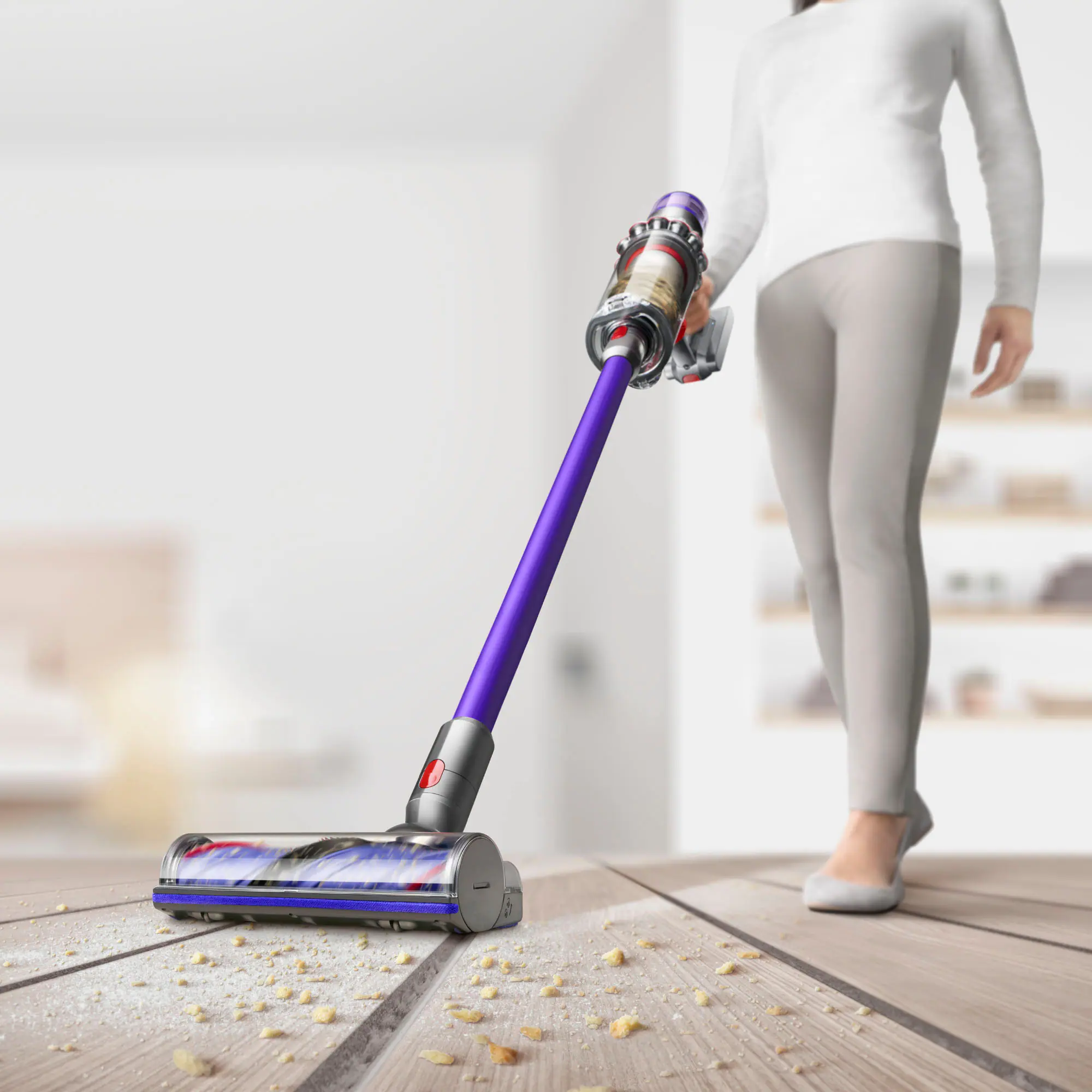 Zoom in on Alt View 11. Dyson - Dyson V11 Plus Cordless Vacuum - Nickel/Purple.