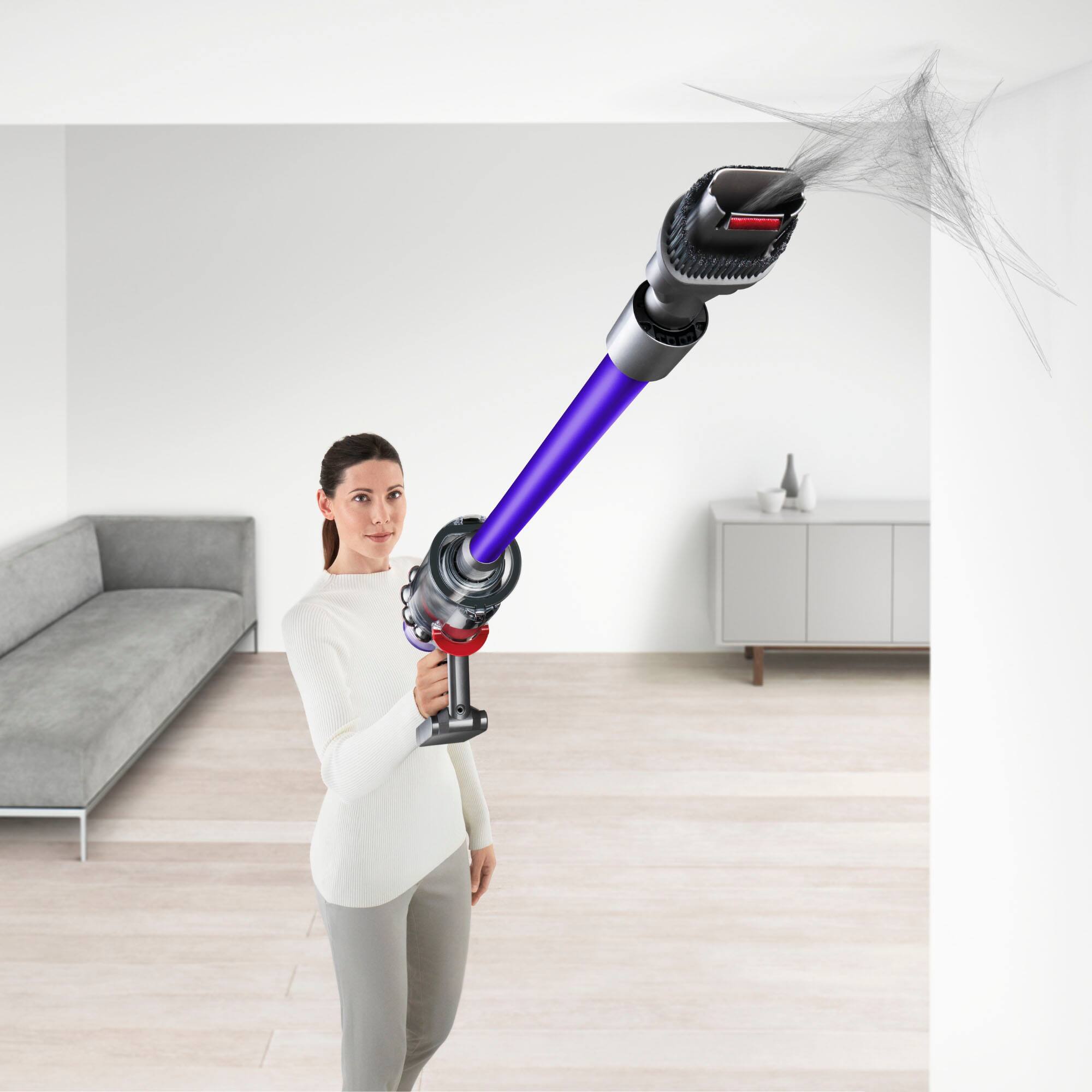 Alt View 16. Dyson - Dyson V11 Plus Cordless Vacuum - Nickel/Purple.