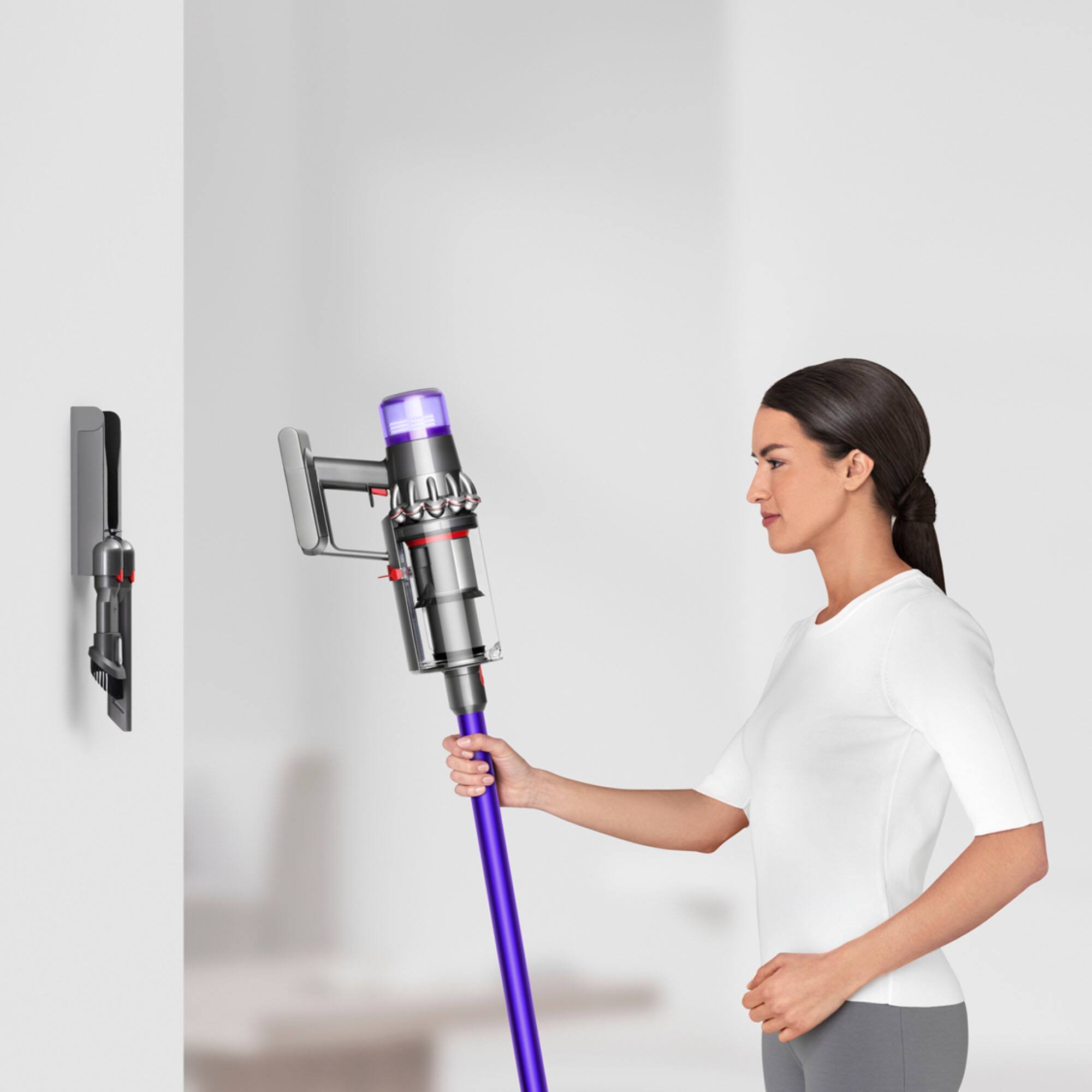Alt View 18. Dyson - Dyson V11 Plus Cordless Vacuum - Nickel/Purple.