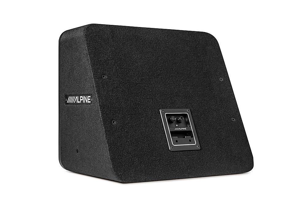 Back. Alpine - PrismaLink S2-Series 12" Single Voice Coil 2 ohm Preloaded Subwoofer Wedge Enclosure - Black.