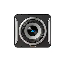 Alpine - PrismaLink S2-Series 10" Single Voice Coil 2 ohm Preloaded Subwoofer Wedge Enclosure - Black