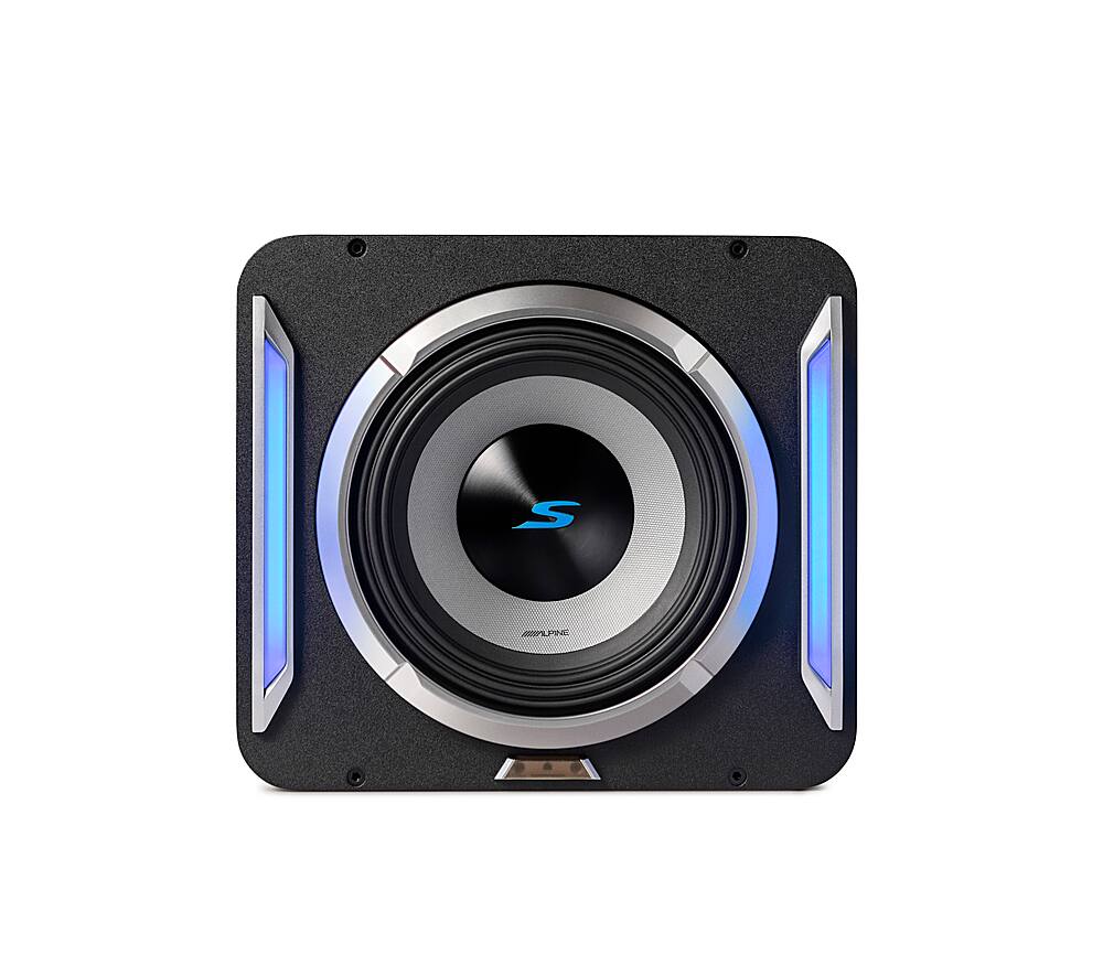 Alt View 18. Alpine - PrismaLink S2-Series 10" Single Voice Coil 2 ohm Preloaded Subwoofer Wedge Enclosure - Black.