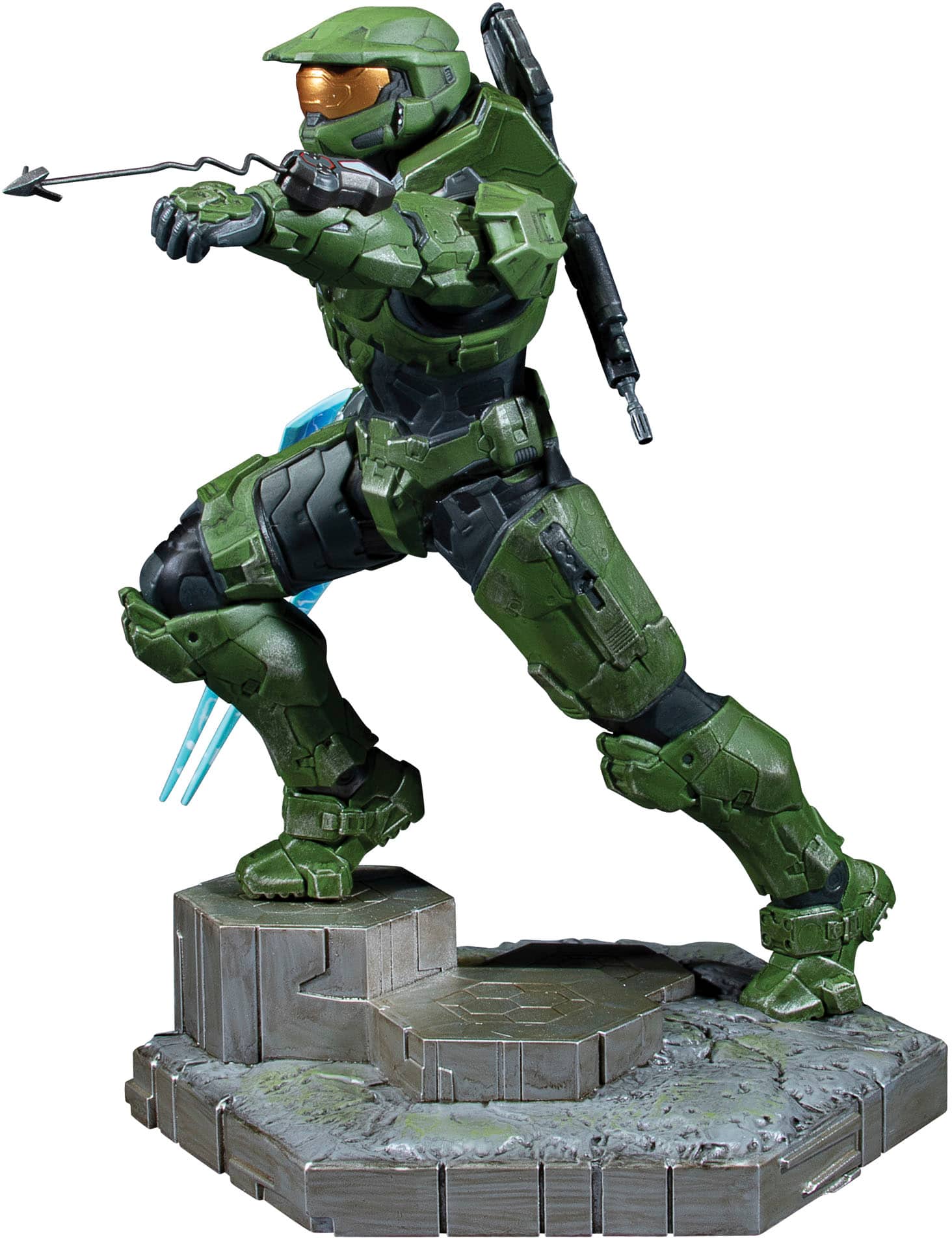 Angle. Dark Horse Comics - Halo Infinite: Master Chief with Grappleshot PVC Statue.