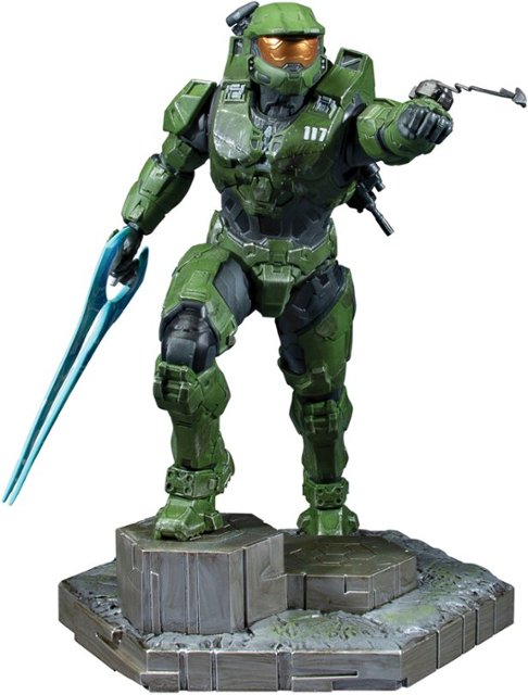 Front Zoom. Dark Horse Comics - Halo Infinite: Master Chief with Grappleshot PVC Statue.